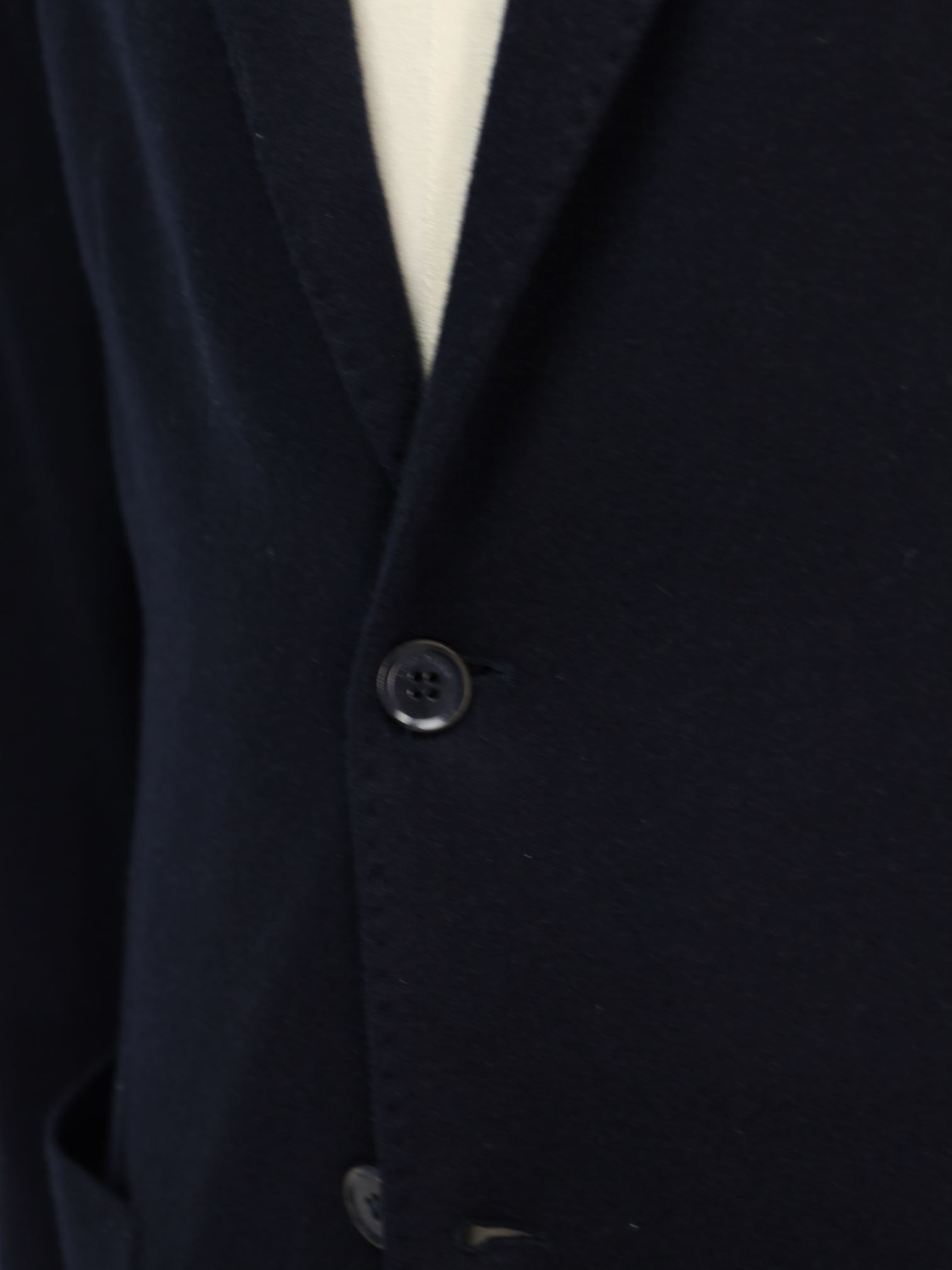 Loro Piana Navy Cashmere Jersey Knitted Blazer