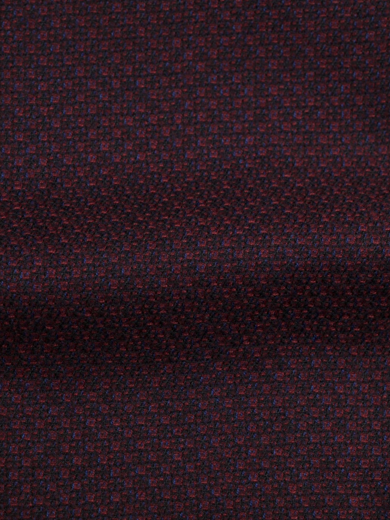Kiton Burgundy & Navy Pure Cashmere Micro-Pattern Jacket