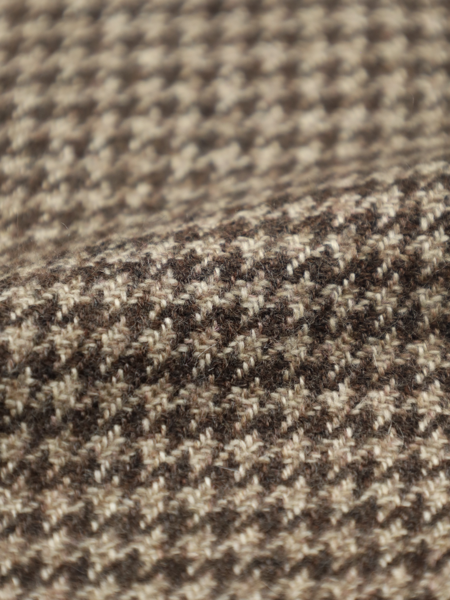 Cesare Attolini Brown Pied de Poule Cashmere Jacket