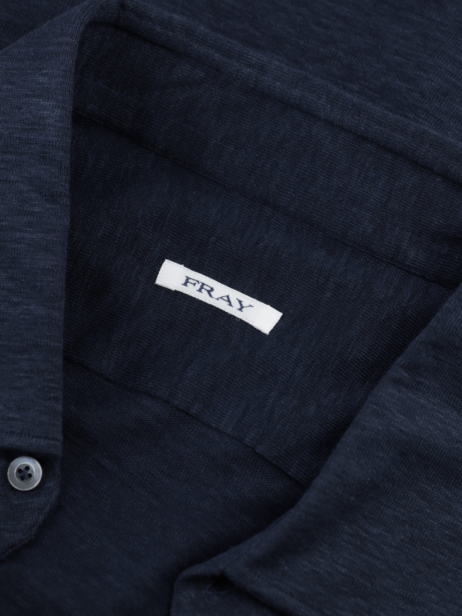 Fray Navy Breathable-Linen Short-Sleeve Summer Shirt