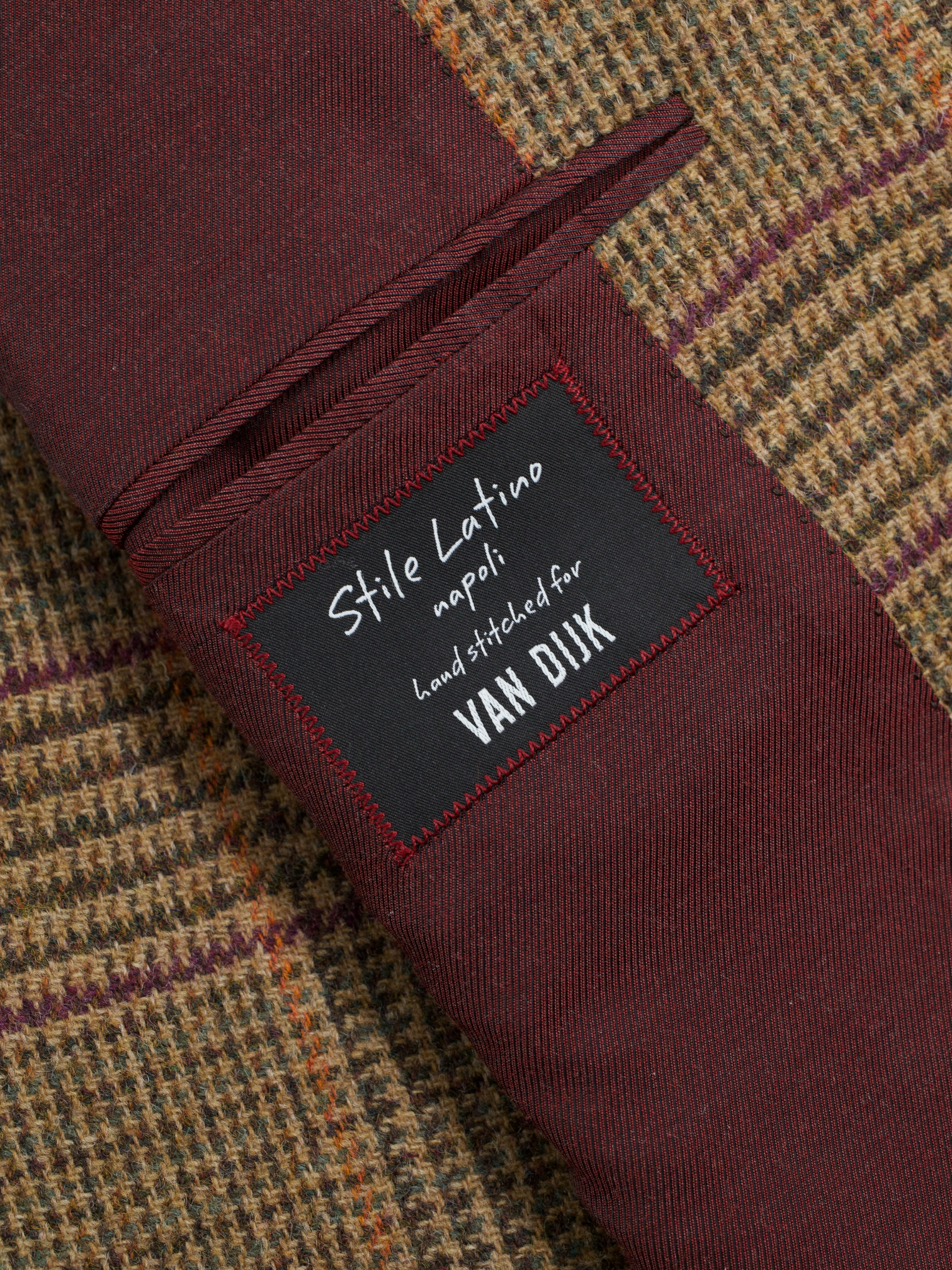 Stile Latino Brown & Multicolor Prince of Wales Goodwood-Style Tweed Jacket