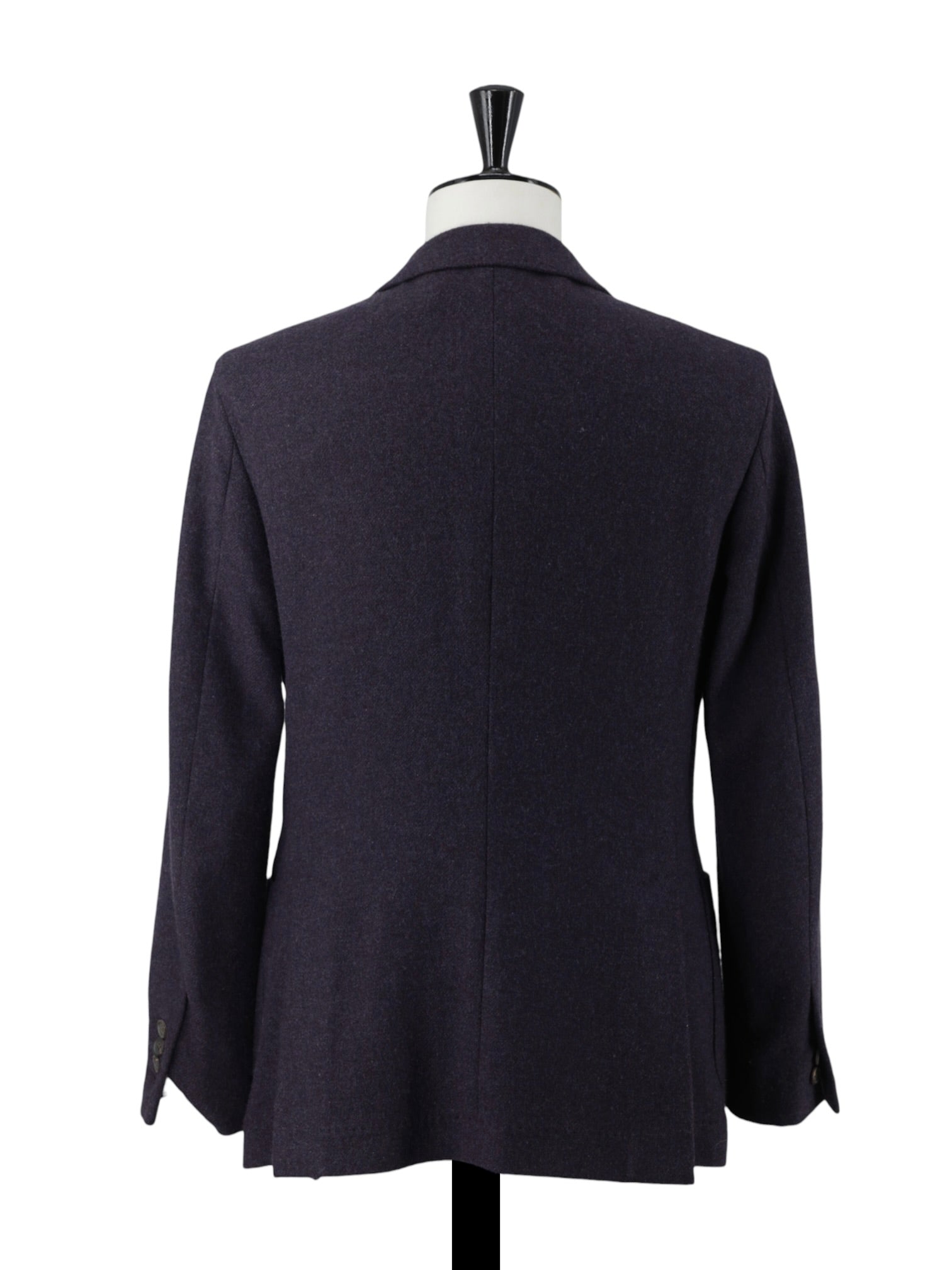 Brunello Cucinelli Aubergine Cashmere & Wool Peak-Lapel Jacket