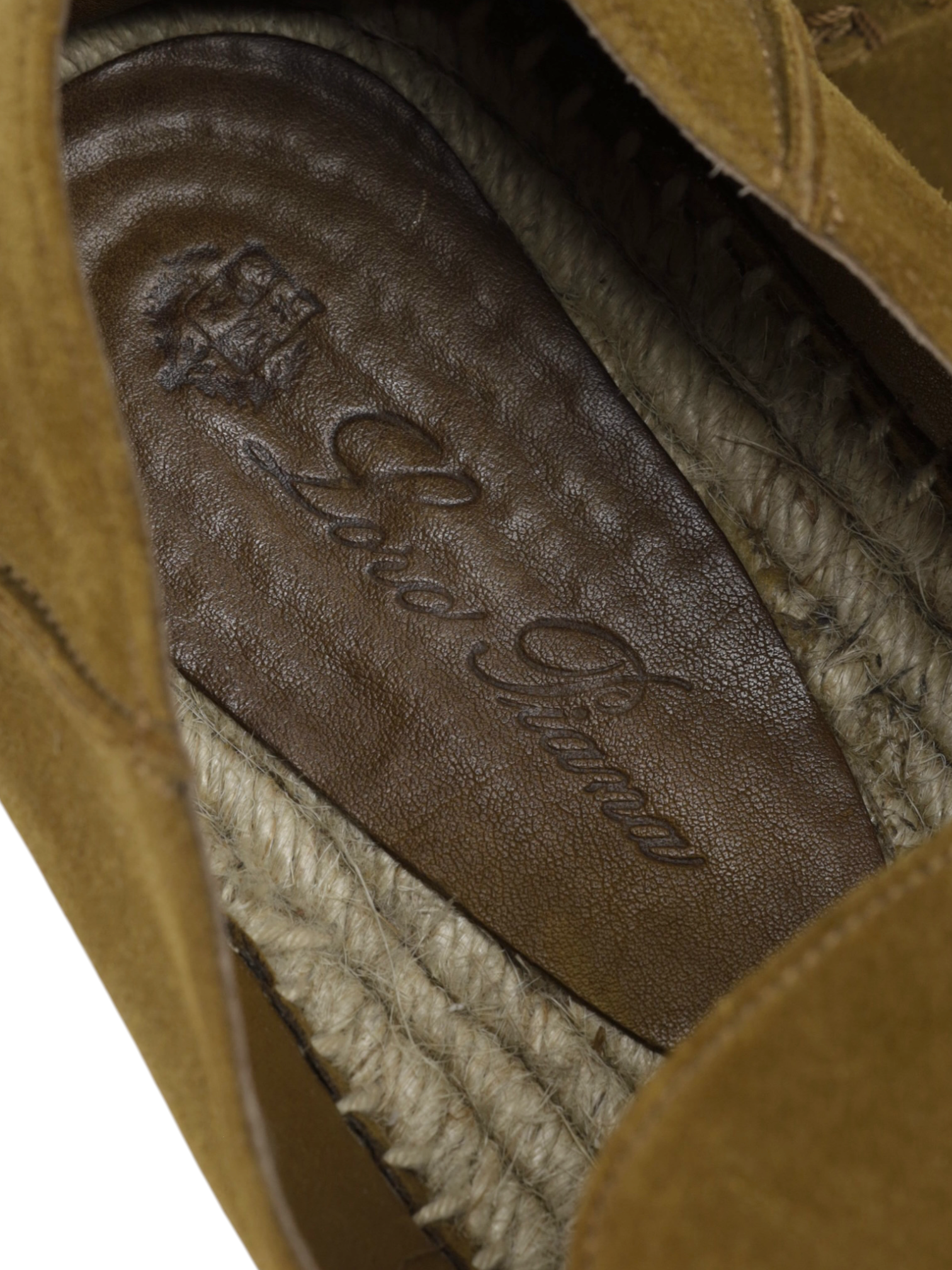 Loro Piana Light Brown Suede Seaside Walk Espadrilles