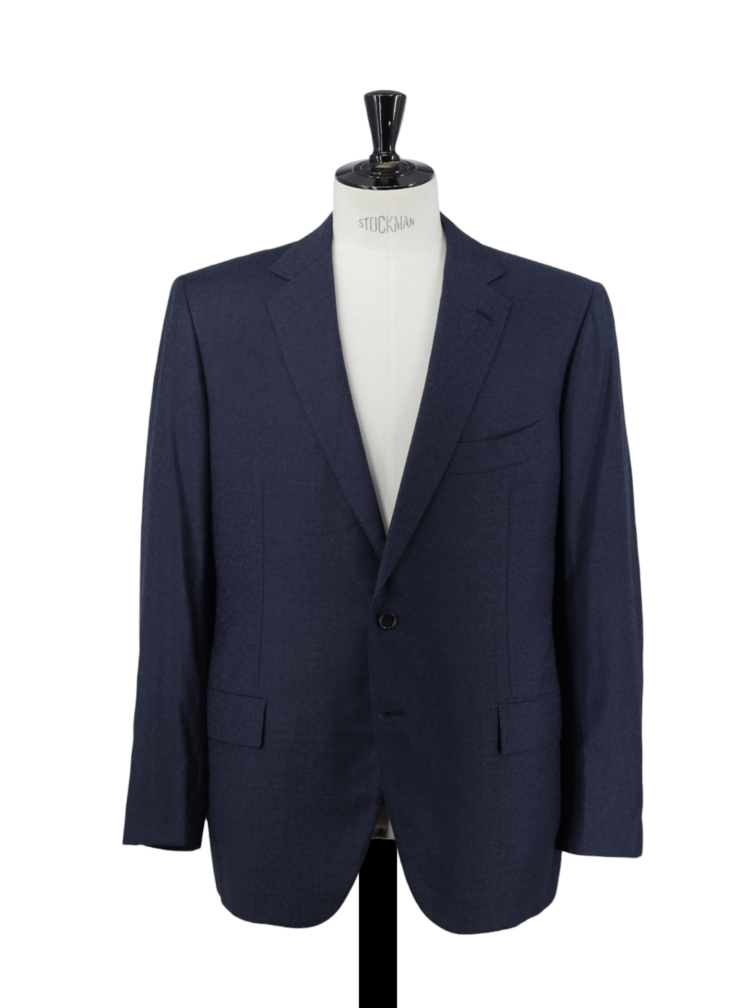 Cesare Attolini Navy Pure Wool Shadow-Dot Jacket
