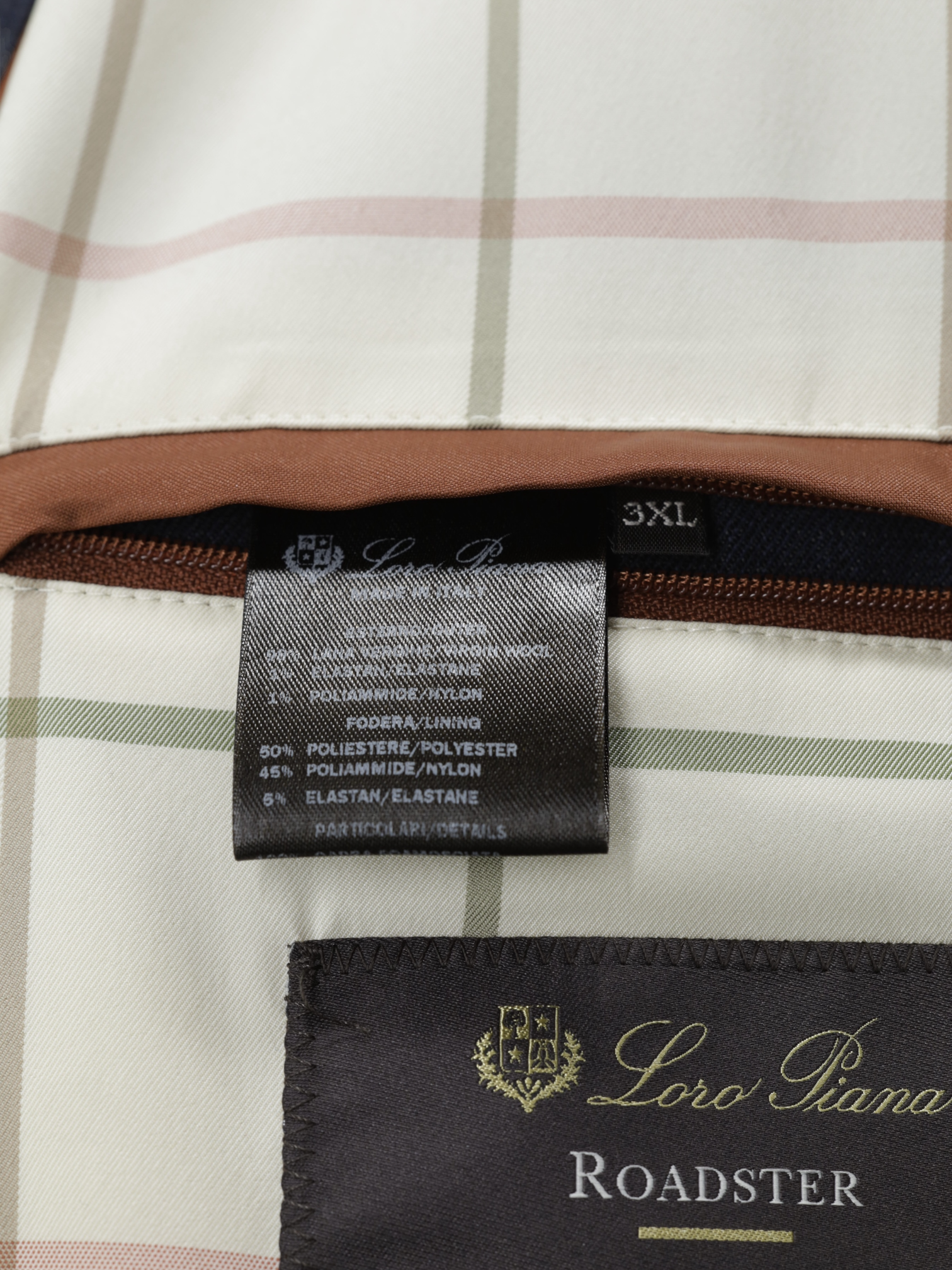 Loro Piana Dark Blue Wool Storm-System Roadster Coat