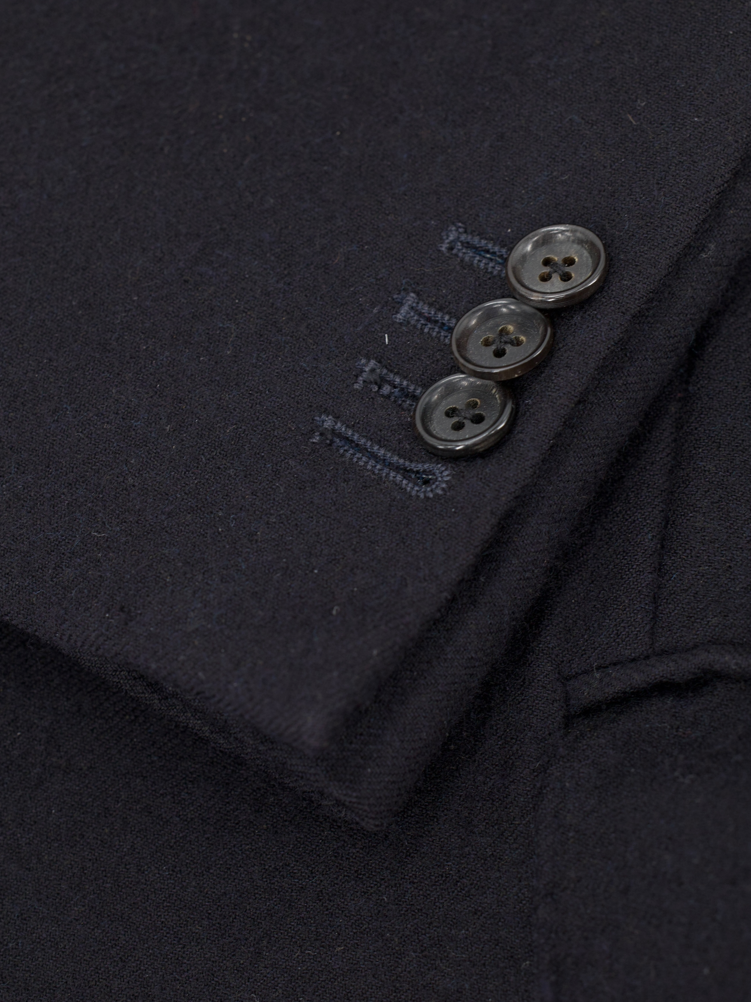 Isaia Deep Navy Double-Faced Wool Overcoat