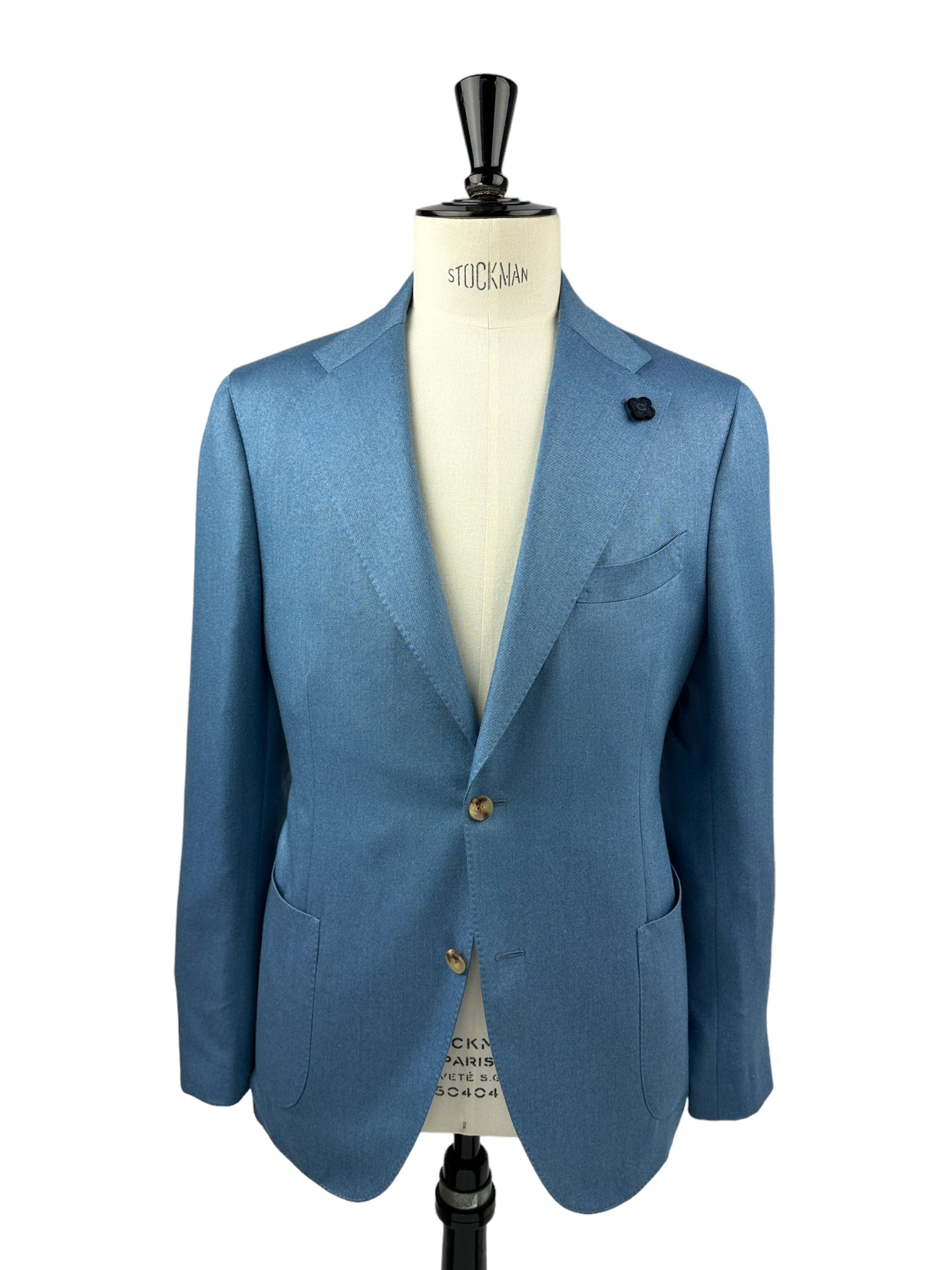 Lardini Denim Blue Cashmere & Silk Jacket