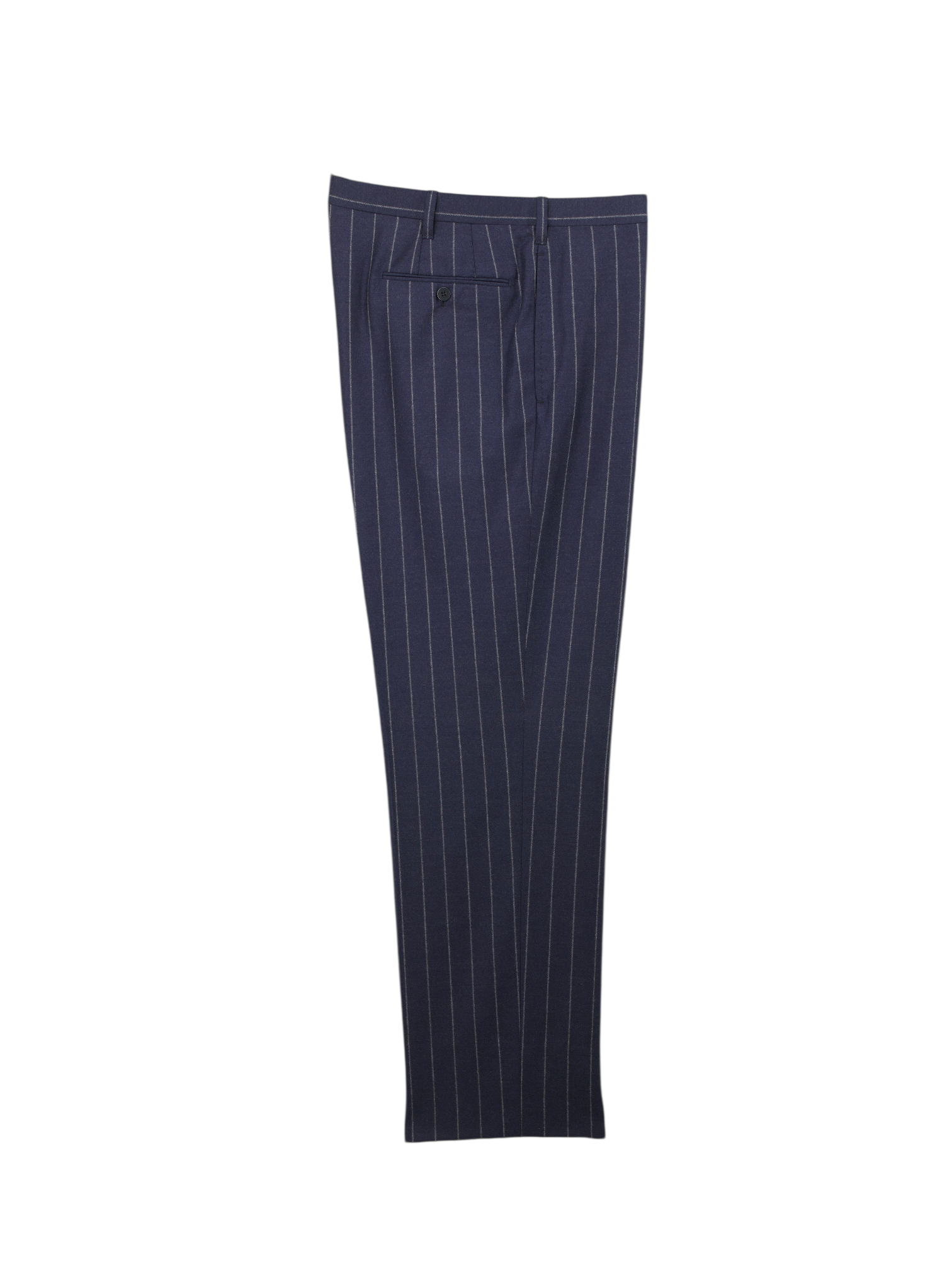 Cesare Attolini Dark Blue 3-Piece Super 150's Flannel Chalkstripe Suit