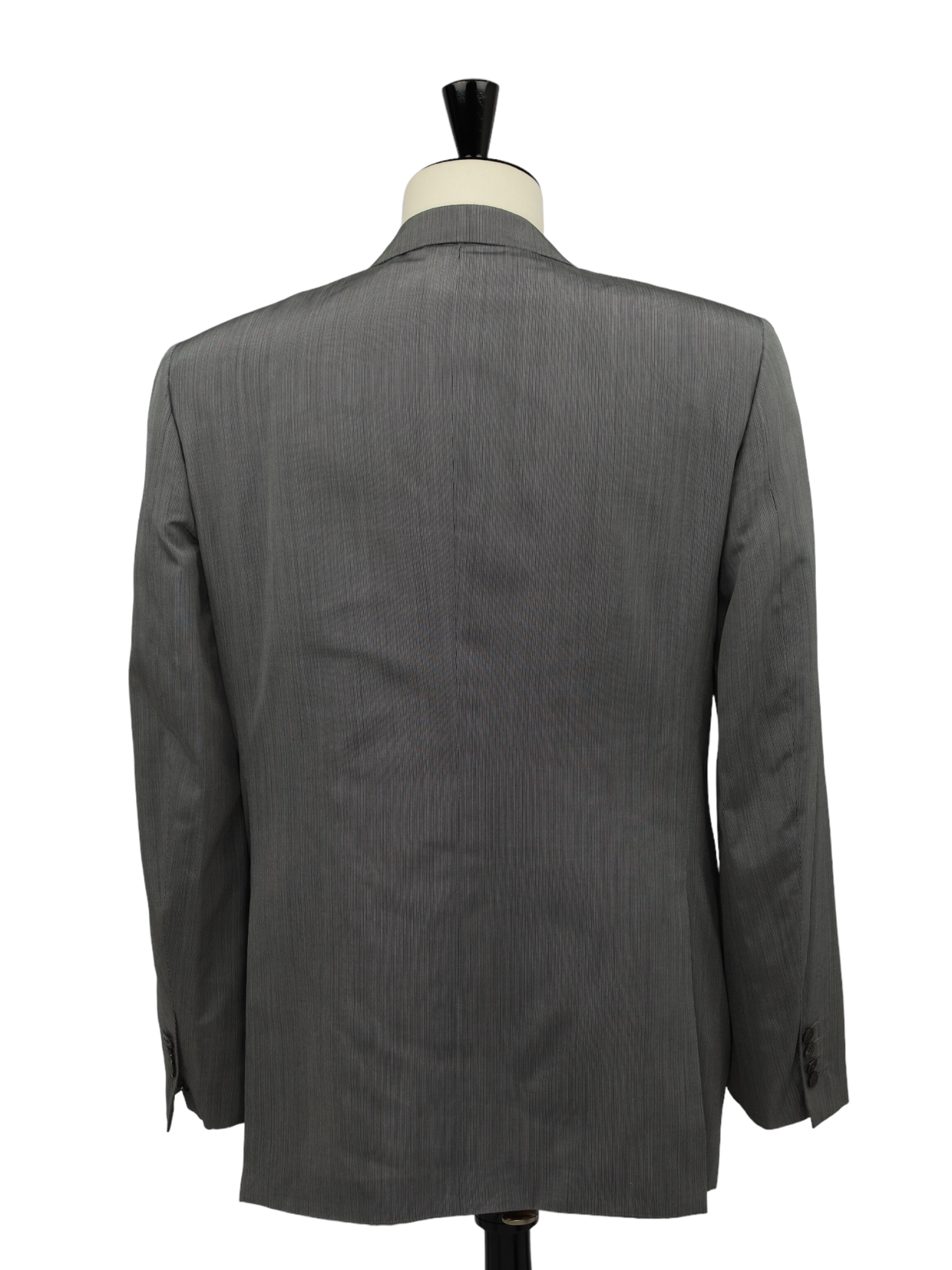 Brioni Light Grey Micro-Stripe Silk & Cashmere Chigi Suit
