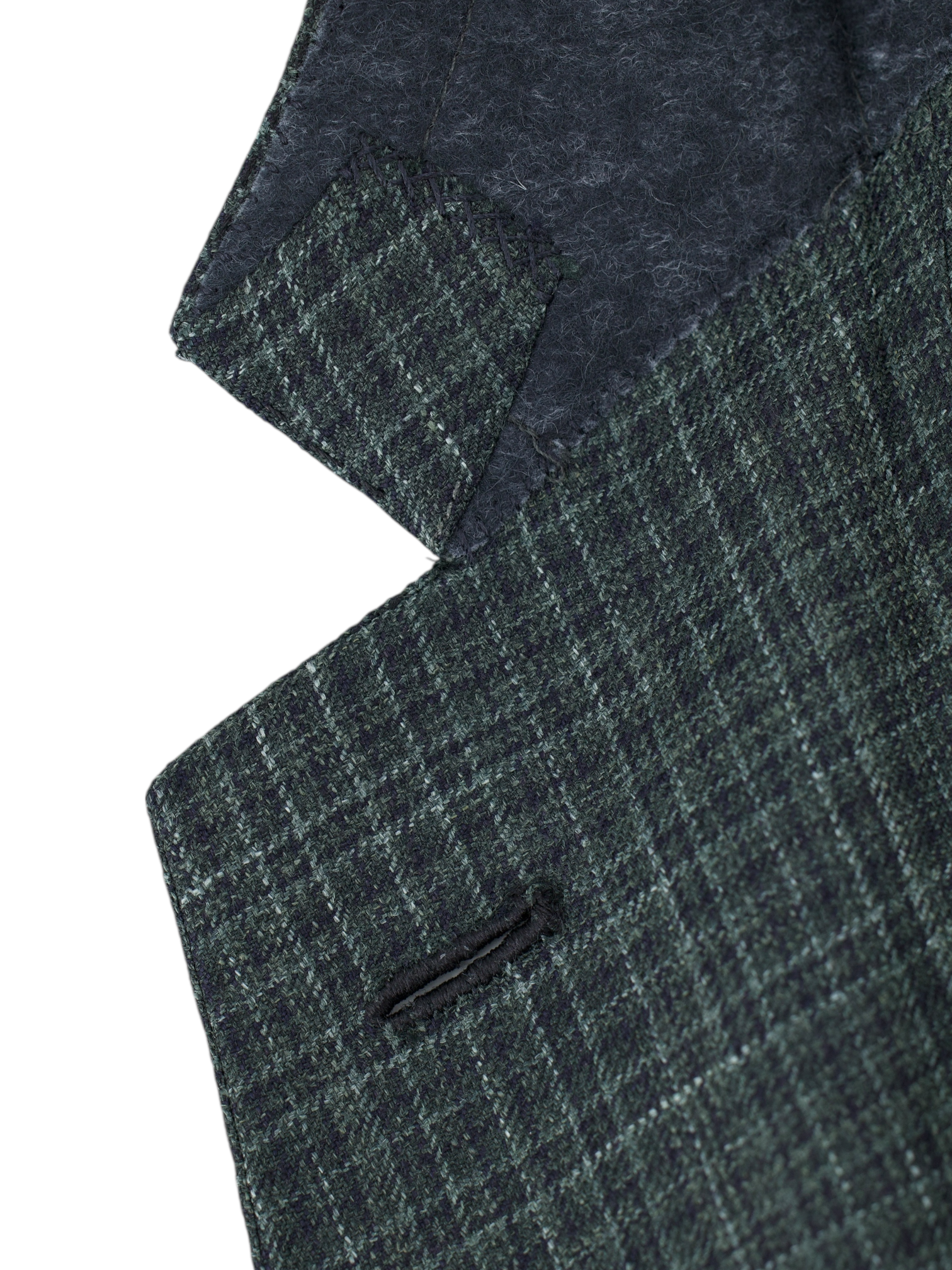 Brioni Dark Sage-Green Wool, Silk & Linen Gingham Check Colosseo Jacket