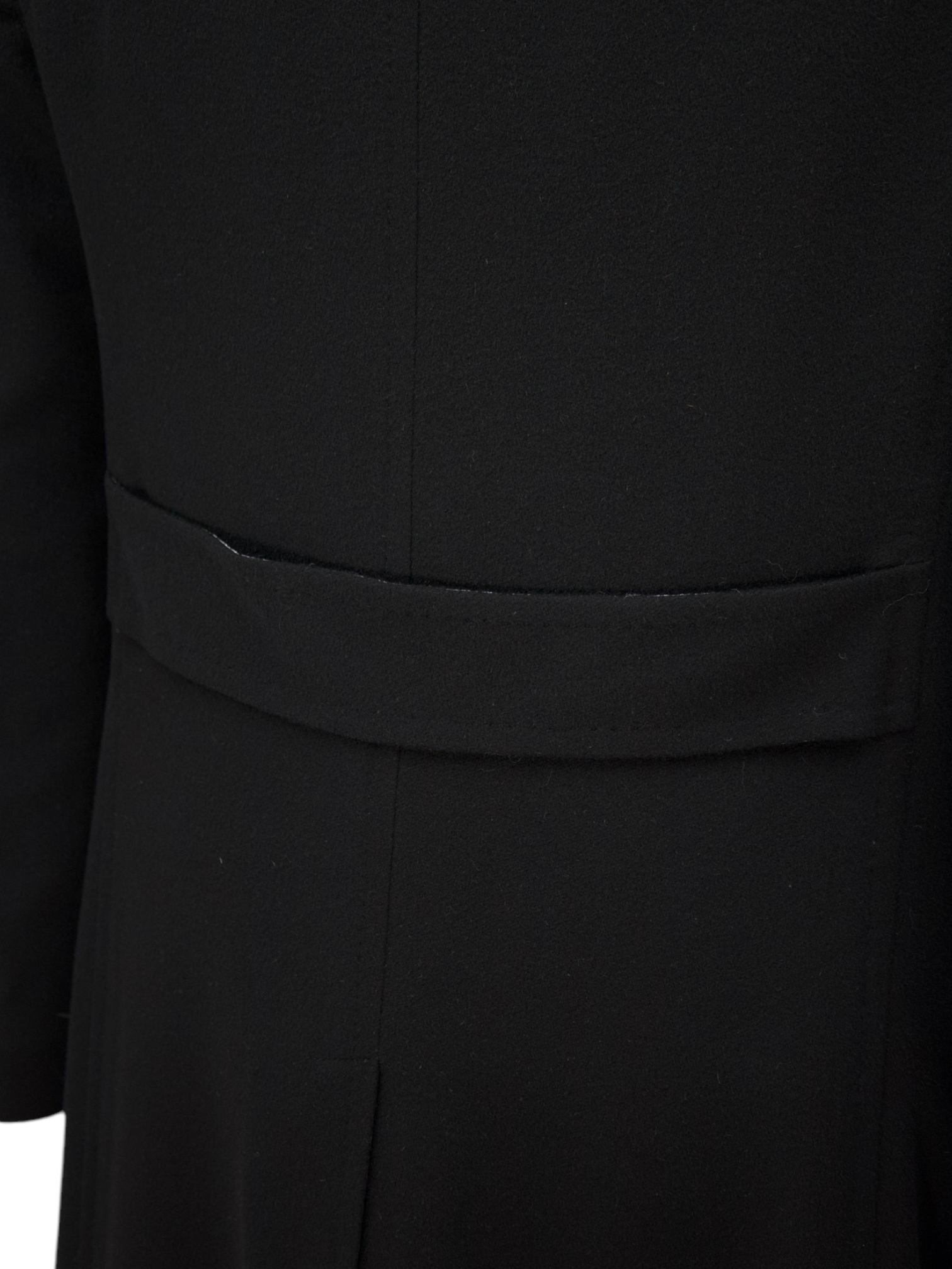 Corneliani Black Double Breasted Cashmere Overcoat