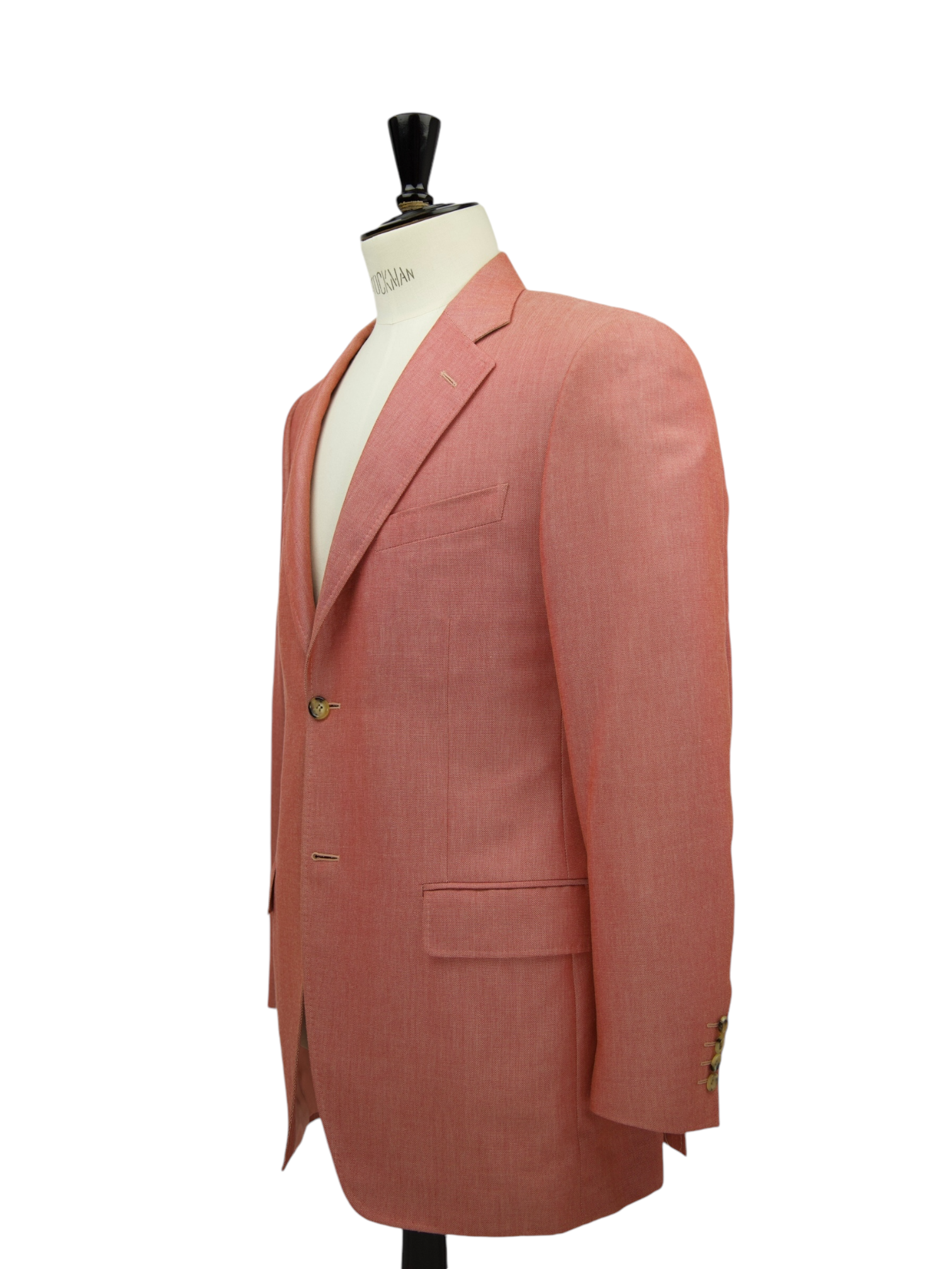Canali Terracotta Cotton, Bamboo & Silk Pinpoint Jacket