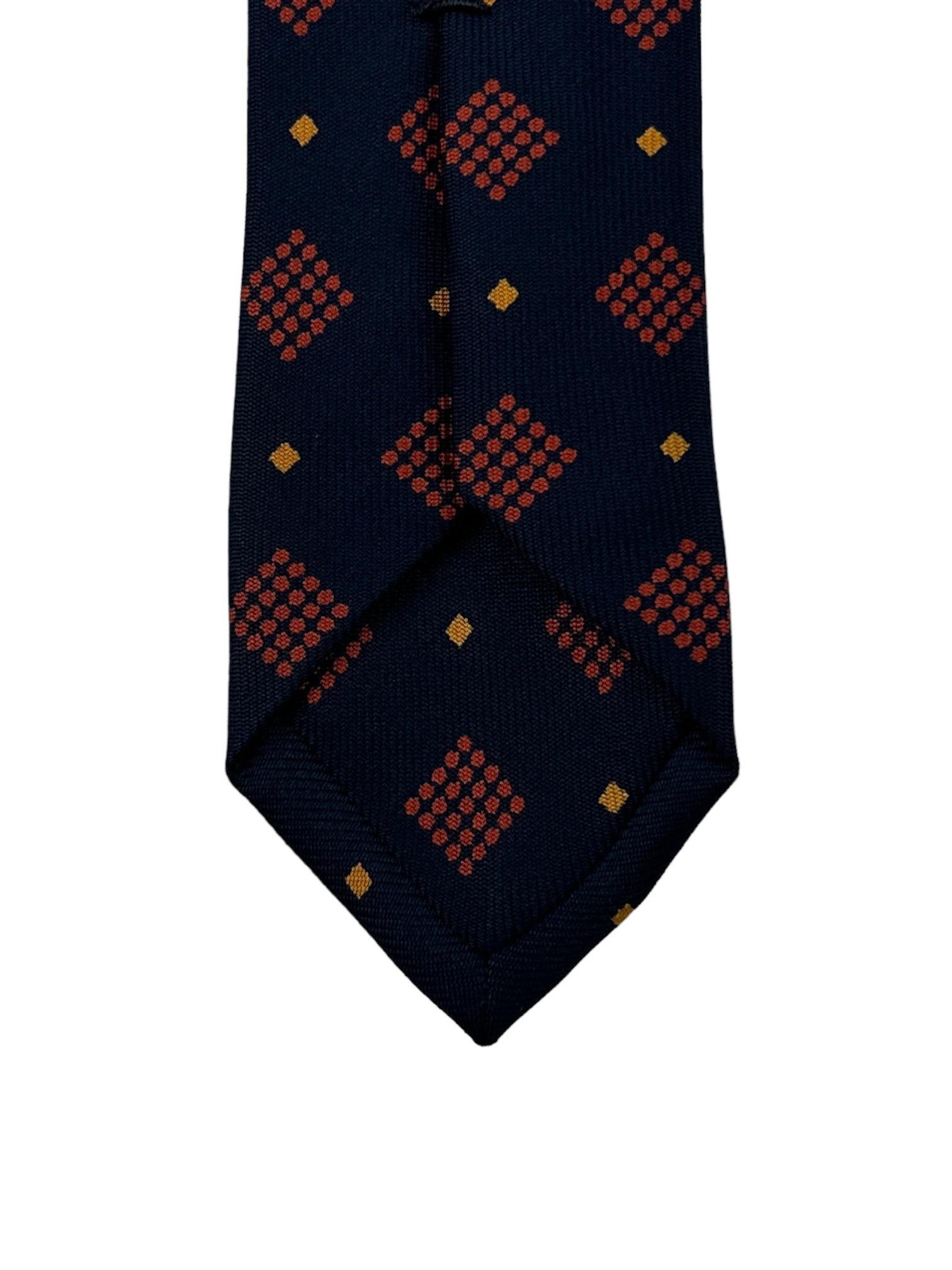 E.Marinella Red and Blue Diamond Shape Tie