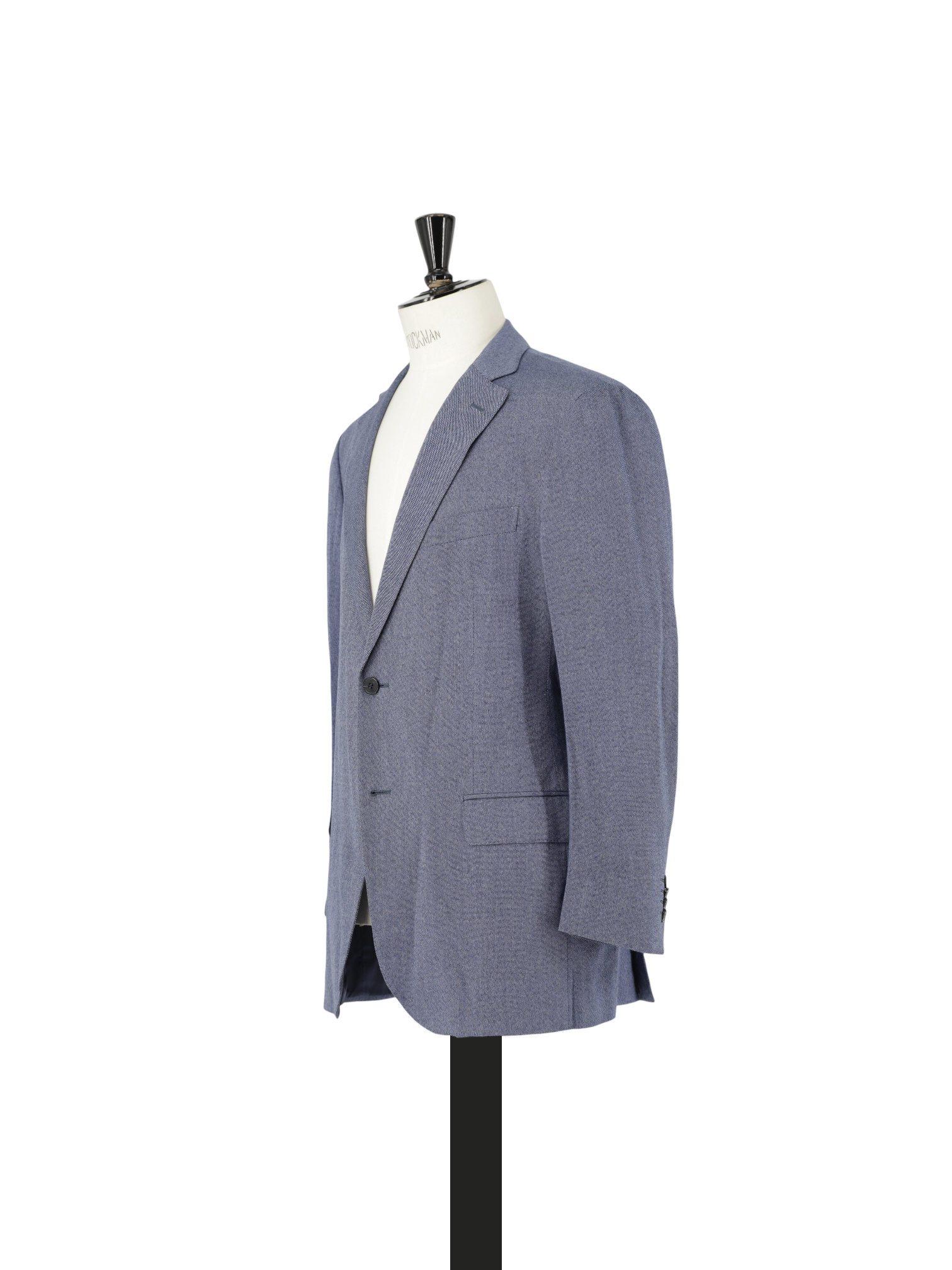 Z-Zegna Blue Pure Bamboo Pinpoint Jacket