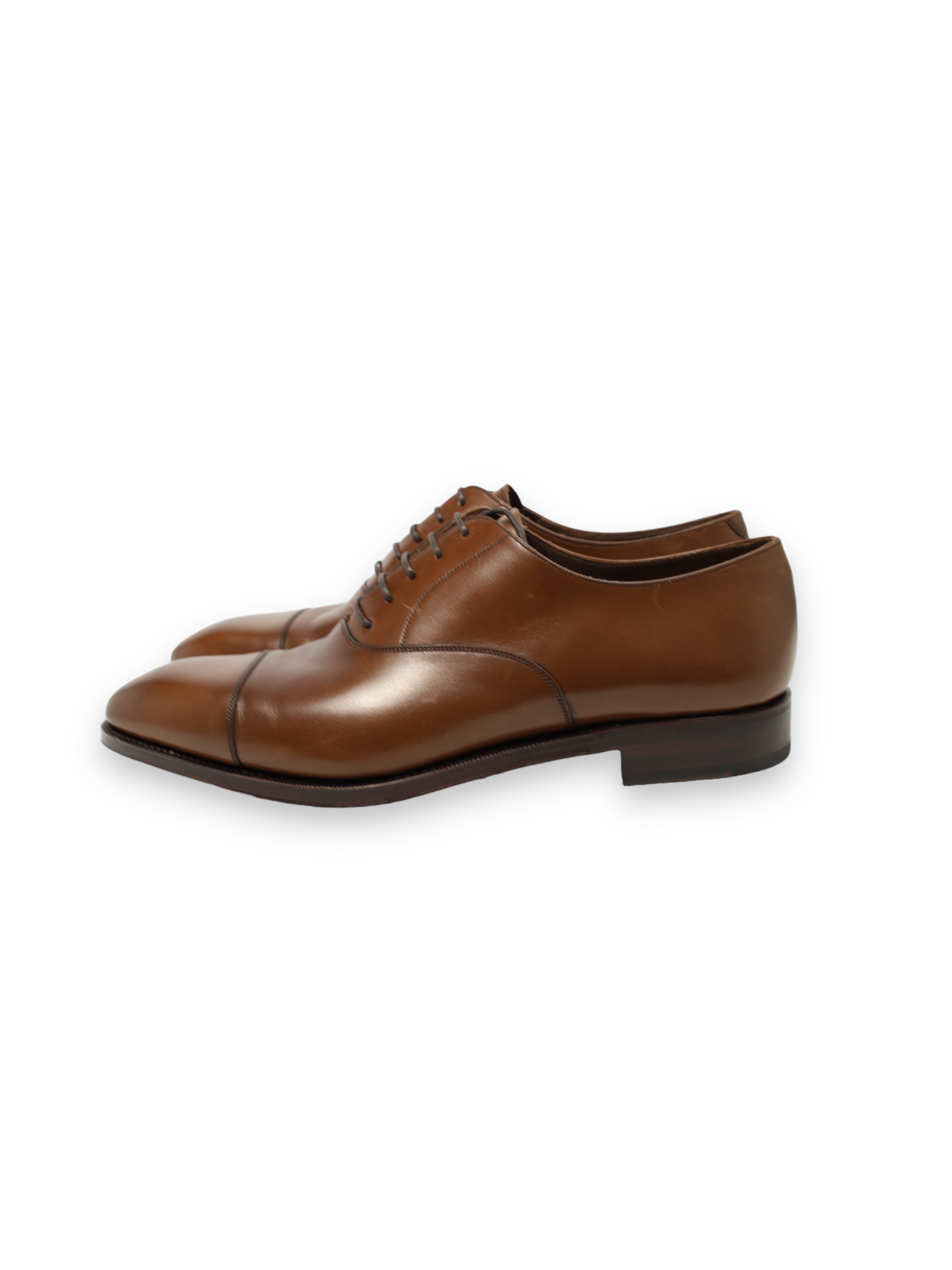 Carmina Dark Brown Cap Toe Oxford Lace-ups