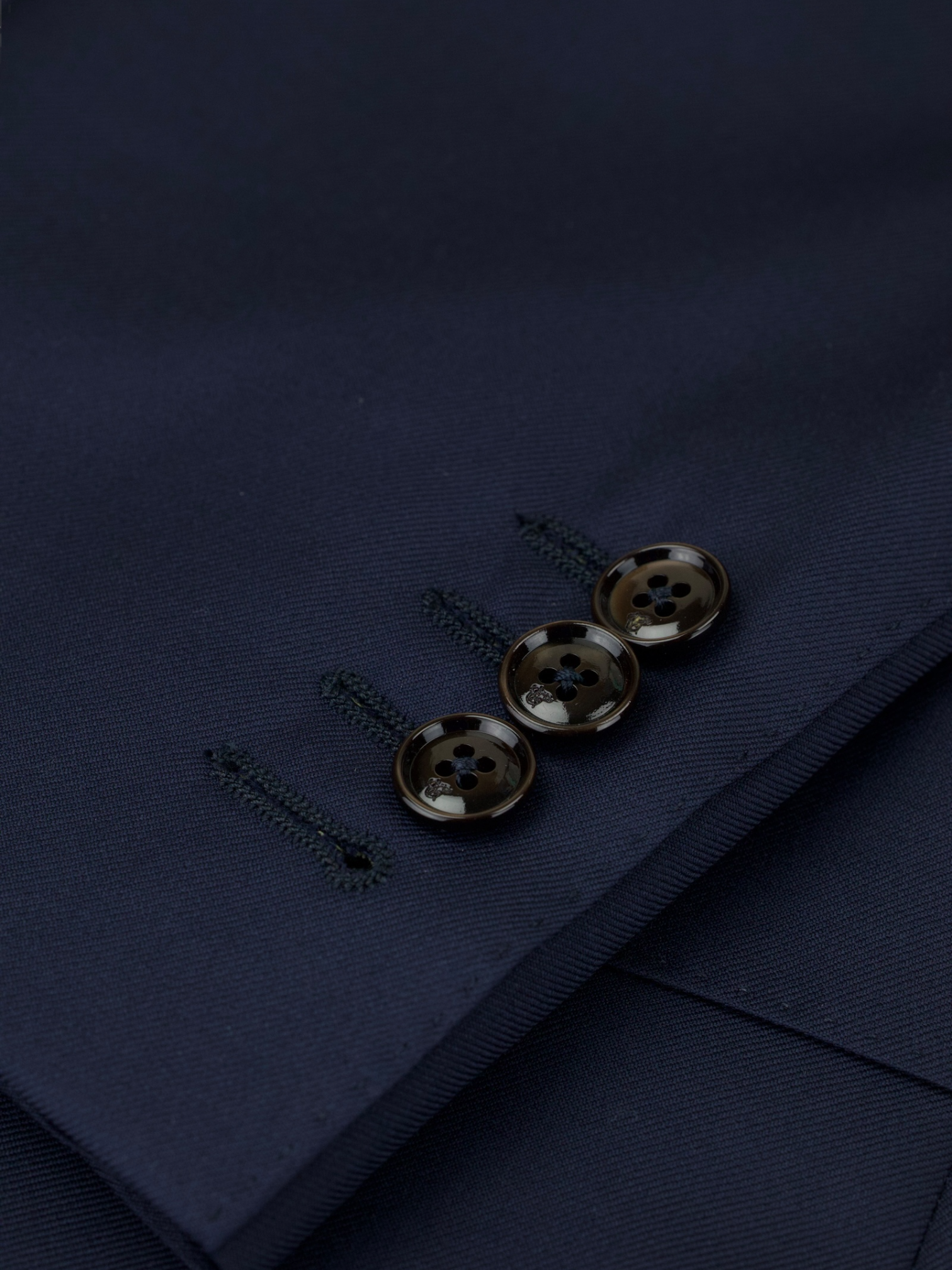 Canali Navy Wool Timeless Twill Suit + Extra Trousers