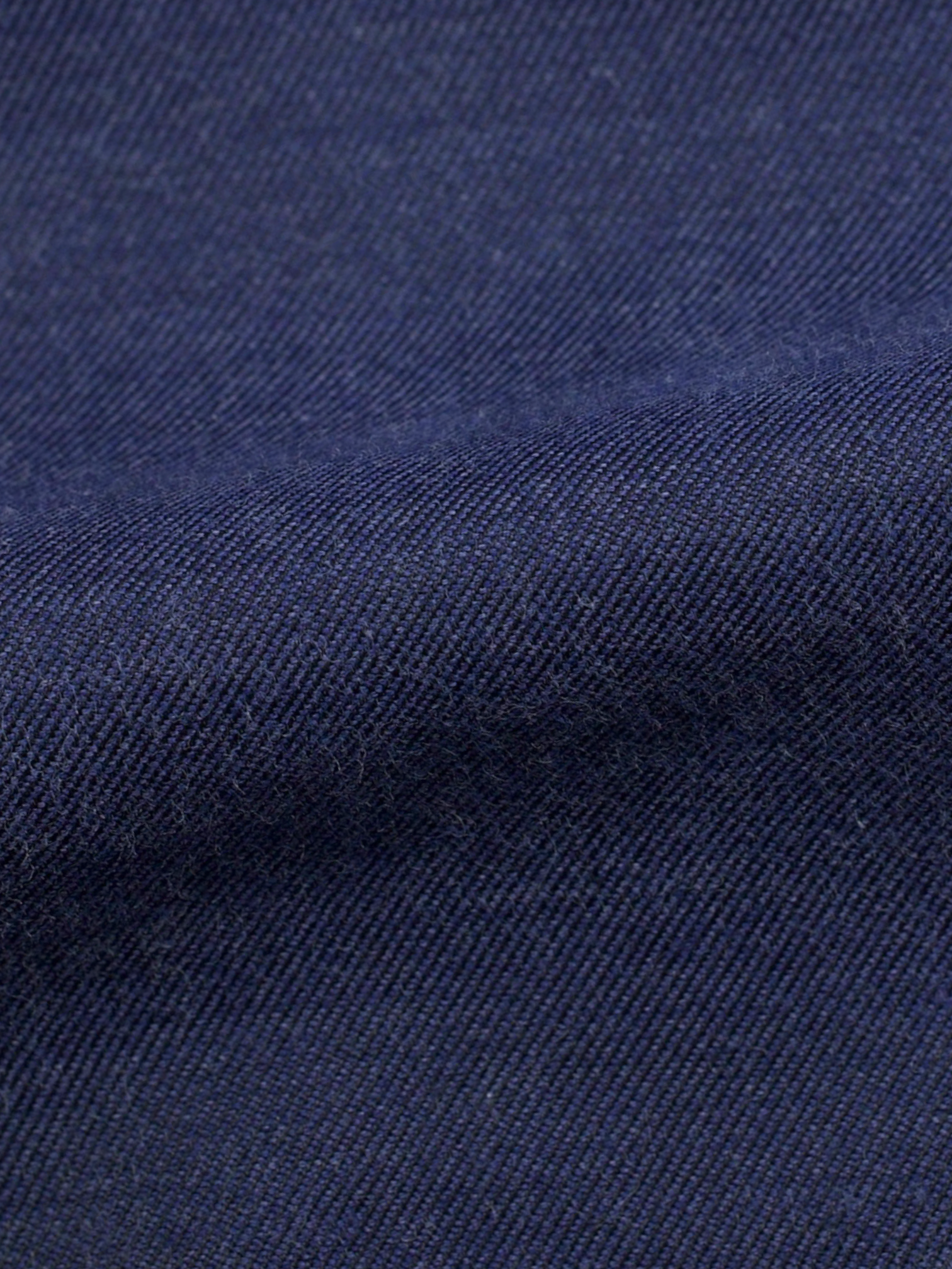 Cesare Attolini Dark Steel-Blue Softly Brushed-Cotton Twill Shirt