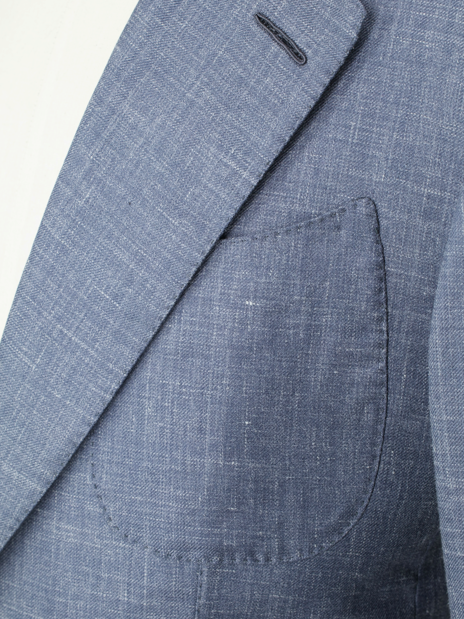 Tom Ford Steel Grey Wool, Silk & Linen Mélange Windsor Jacket