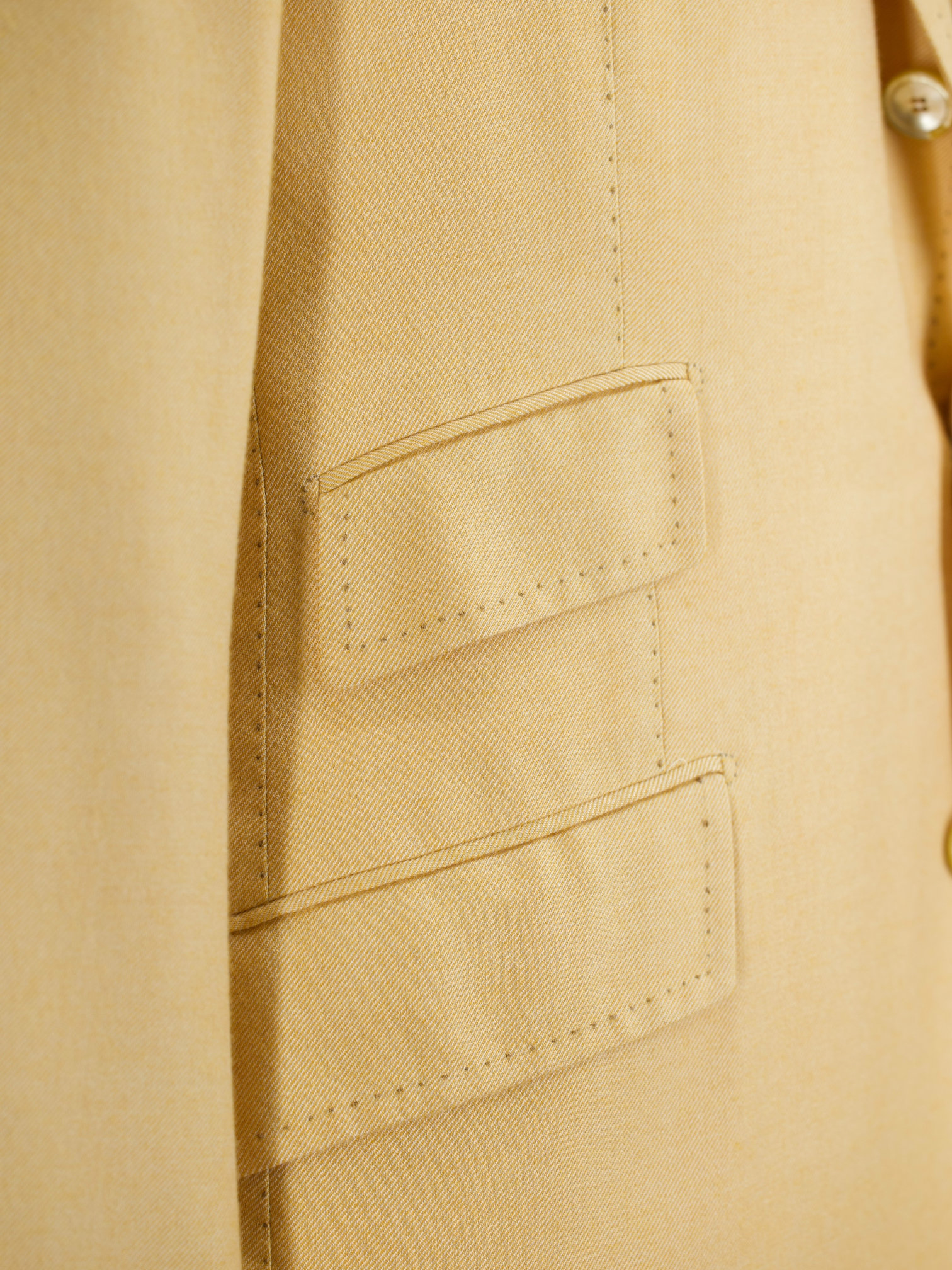 Cesare Attolini Yellow Cashmere & Silk "La Grande Bellezza" Jacket