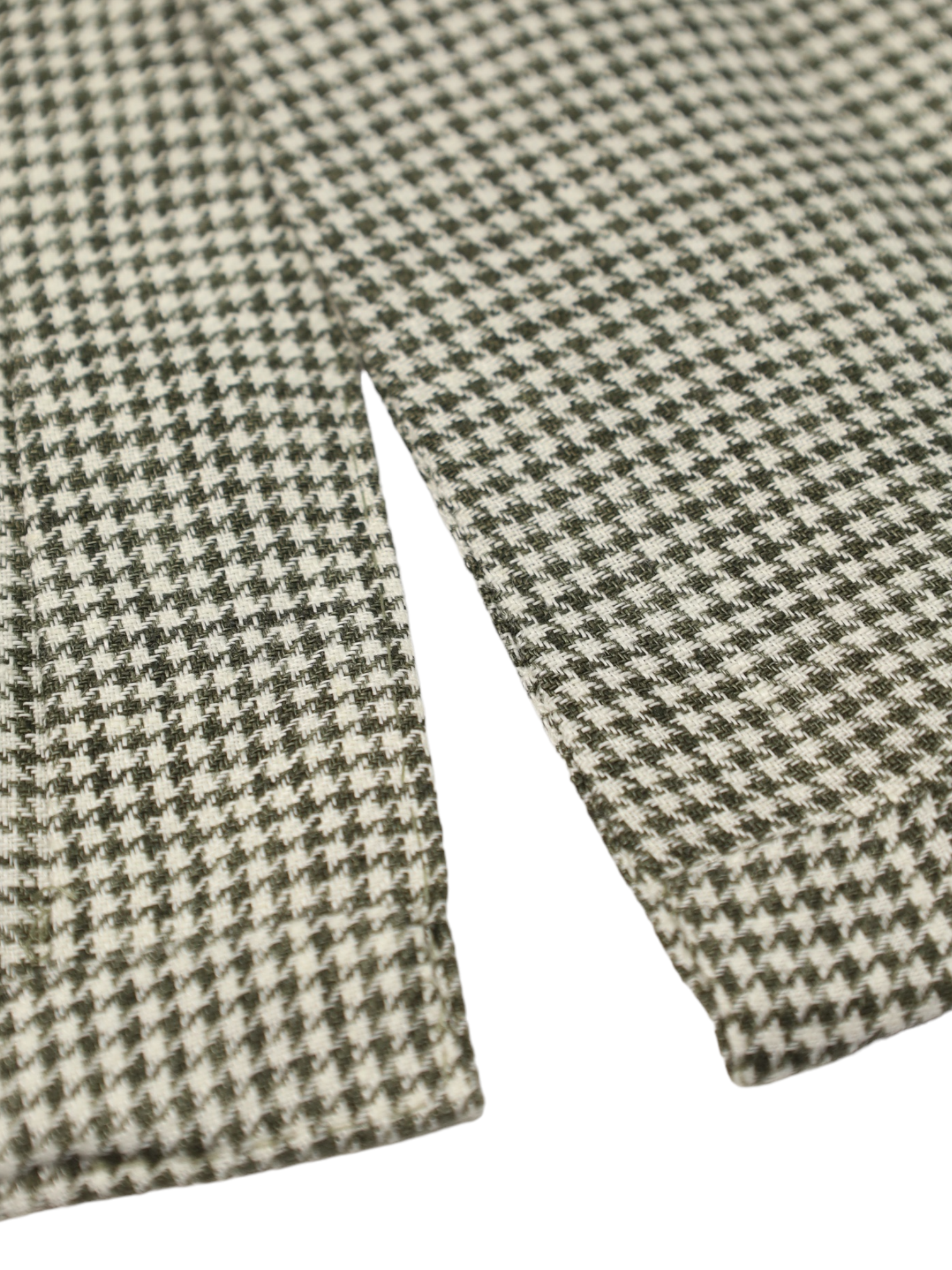 Loro Piana Olive Green Pied de Poule Rain System Linen Jacket