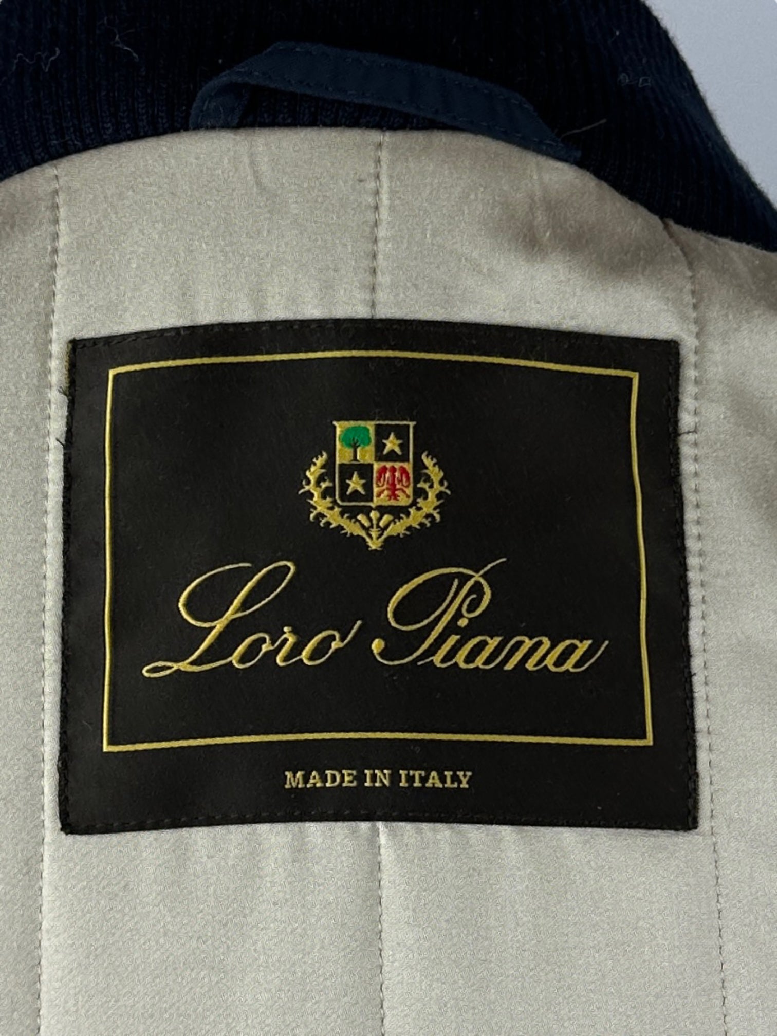 Loro Piana Navy Storm System Car Coat