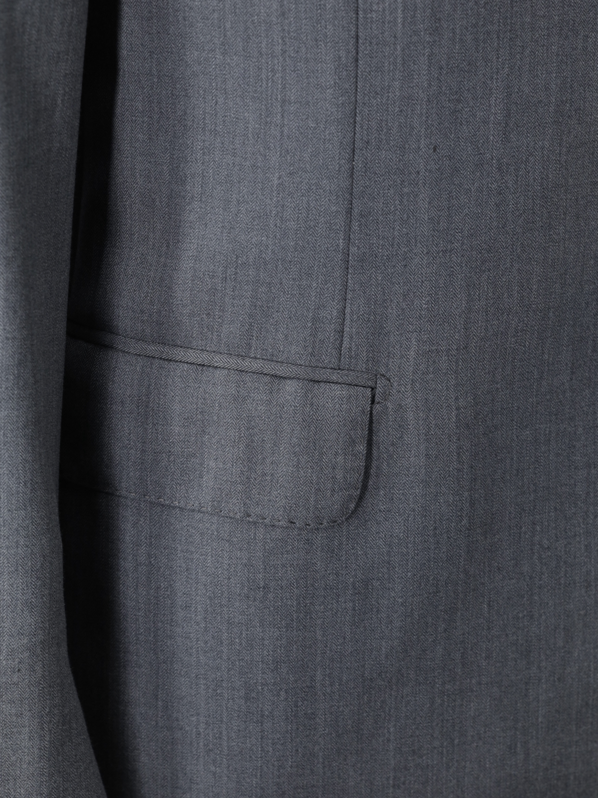 Brioni Grey Super 150's Micro-Herringbone Suit