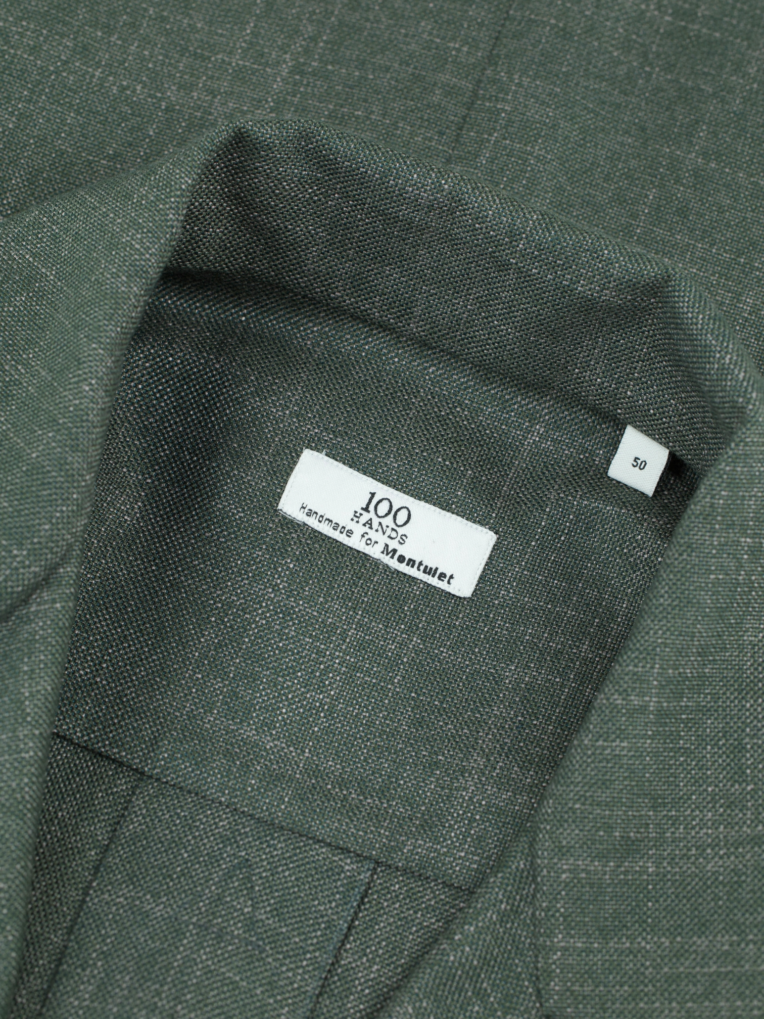 100 Hands Sage Green Huddersfield Bamboo Pinpoint Overshirt