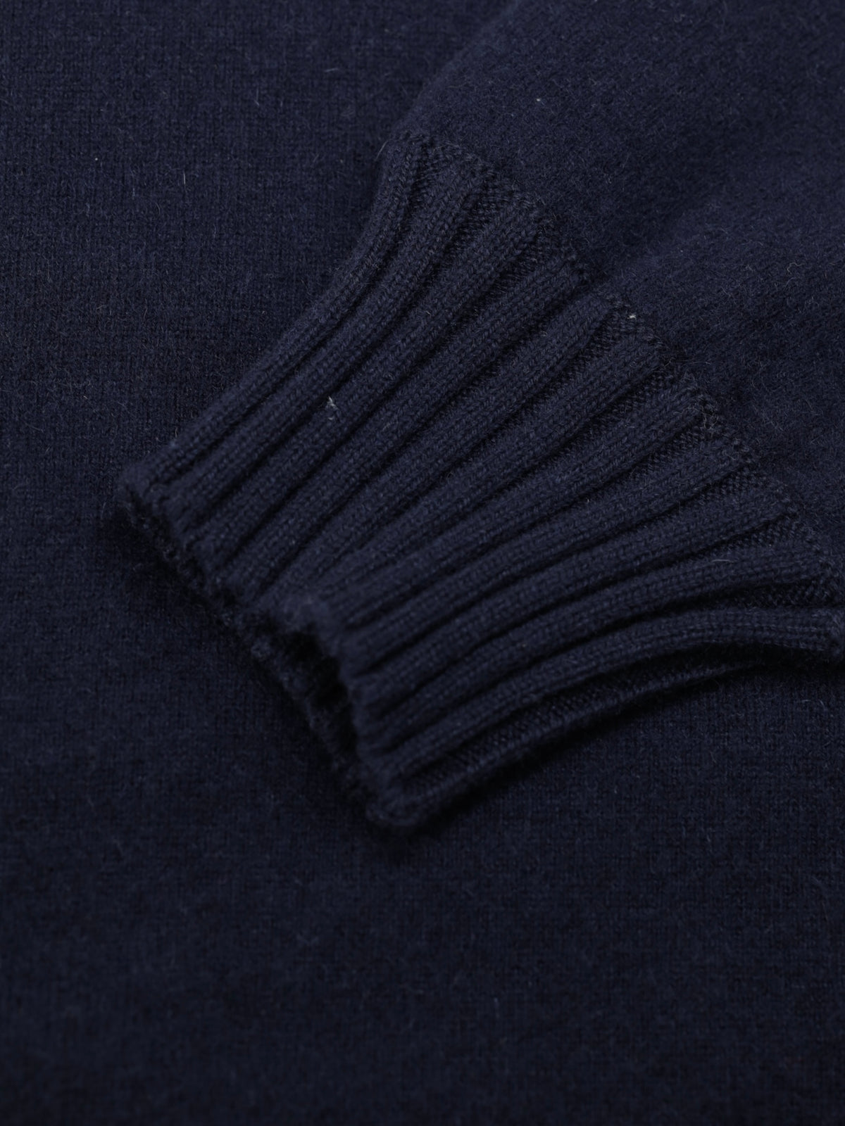 Doriani Navy Pure Cashmere Turtleneck Sweater