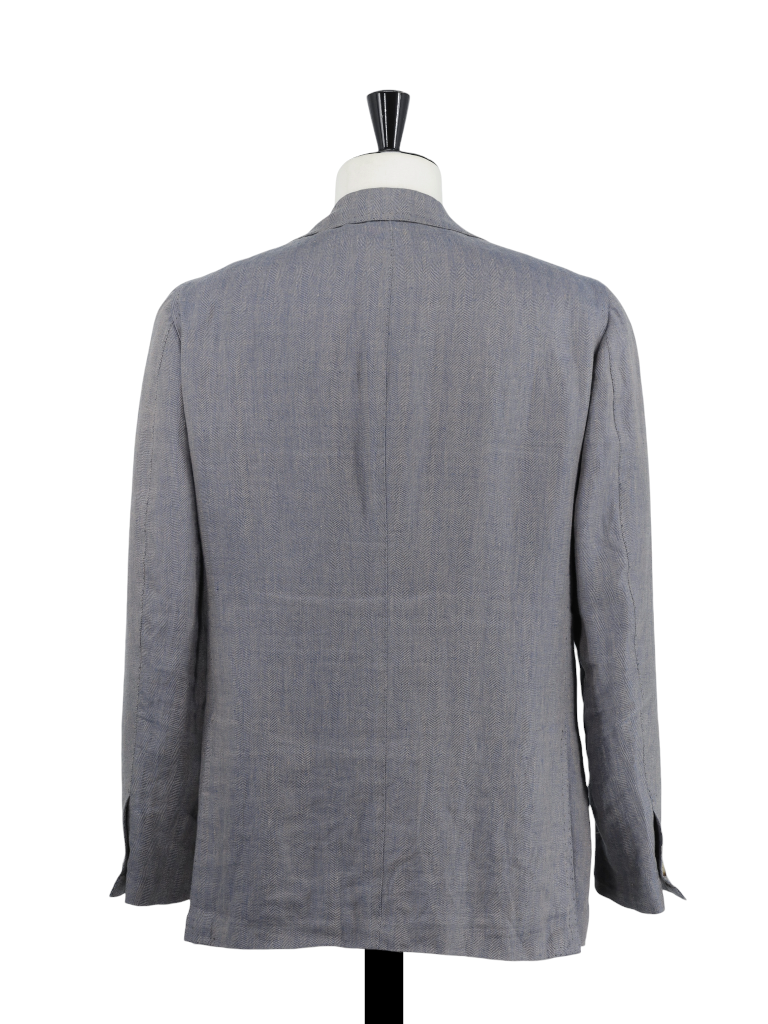 Orazio Luciano Blue & Brown Linen Herringbone Sartorial Jacket