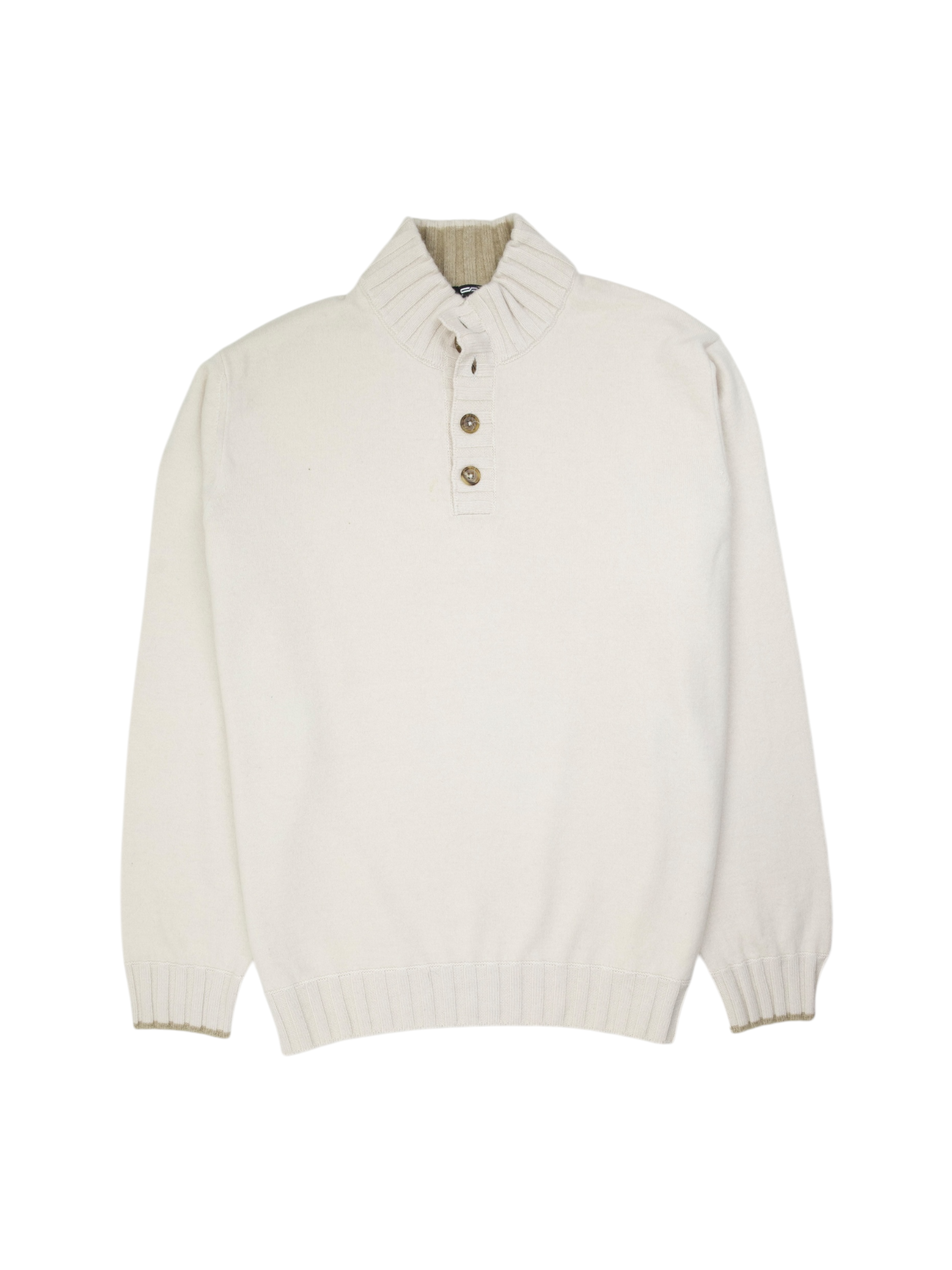 Cesare Attolini Greige Pure Duvet Cashmere Button-Up Cardigan
