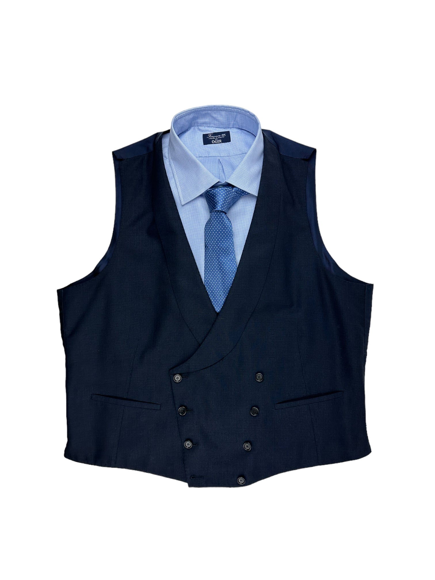 Cesare Attolini Super 150's gilet van wol en kasjmier