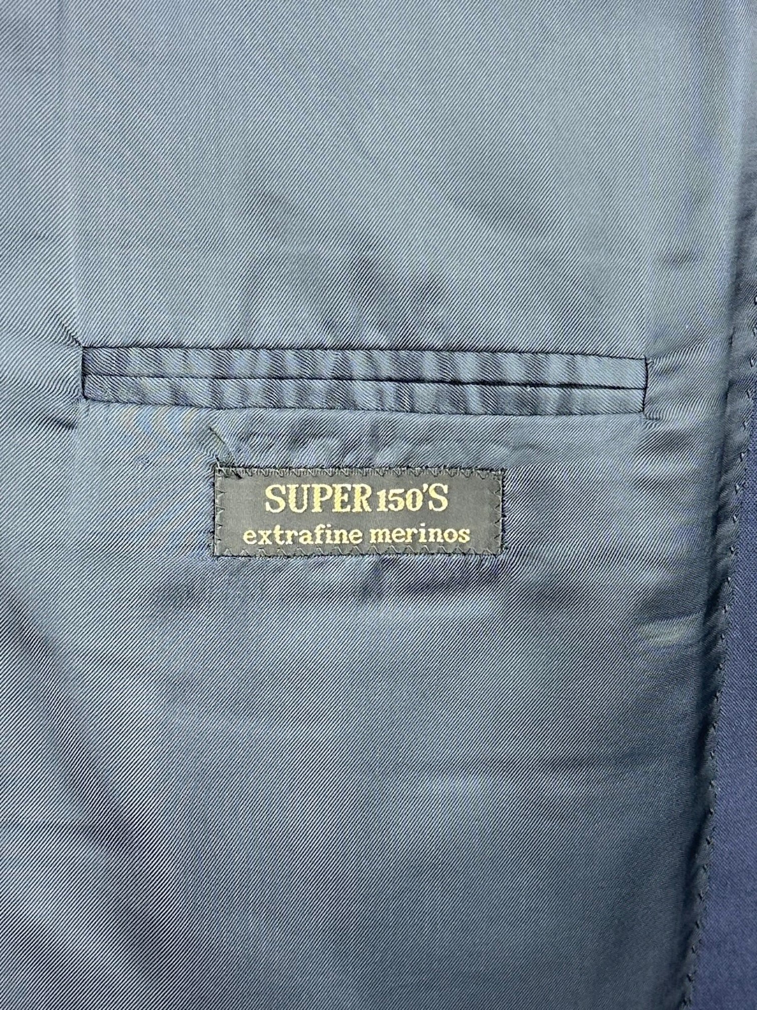 Corneliani Blue Super 150's Pinstripe Suit