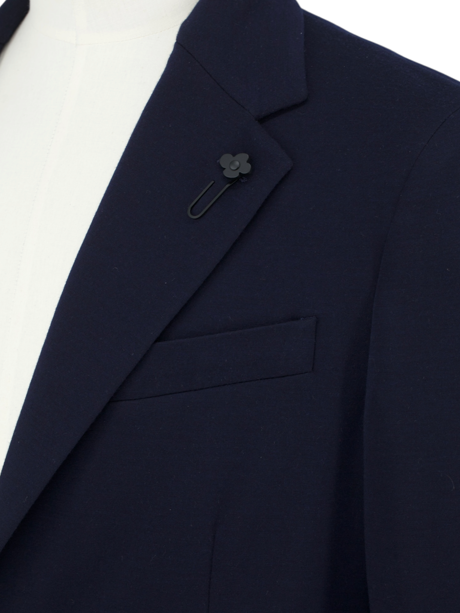 Lardini Navy Super 170's "Wish" & Stretch Knitted Jacket