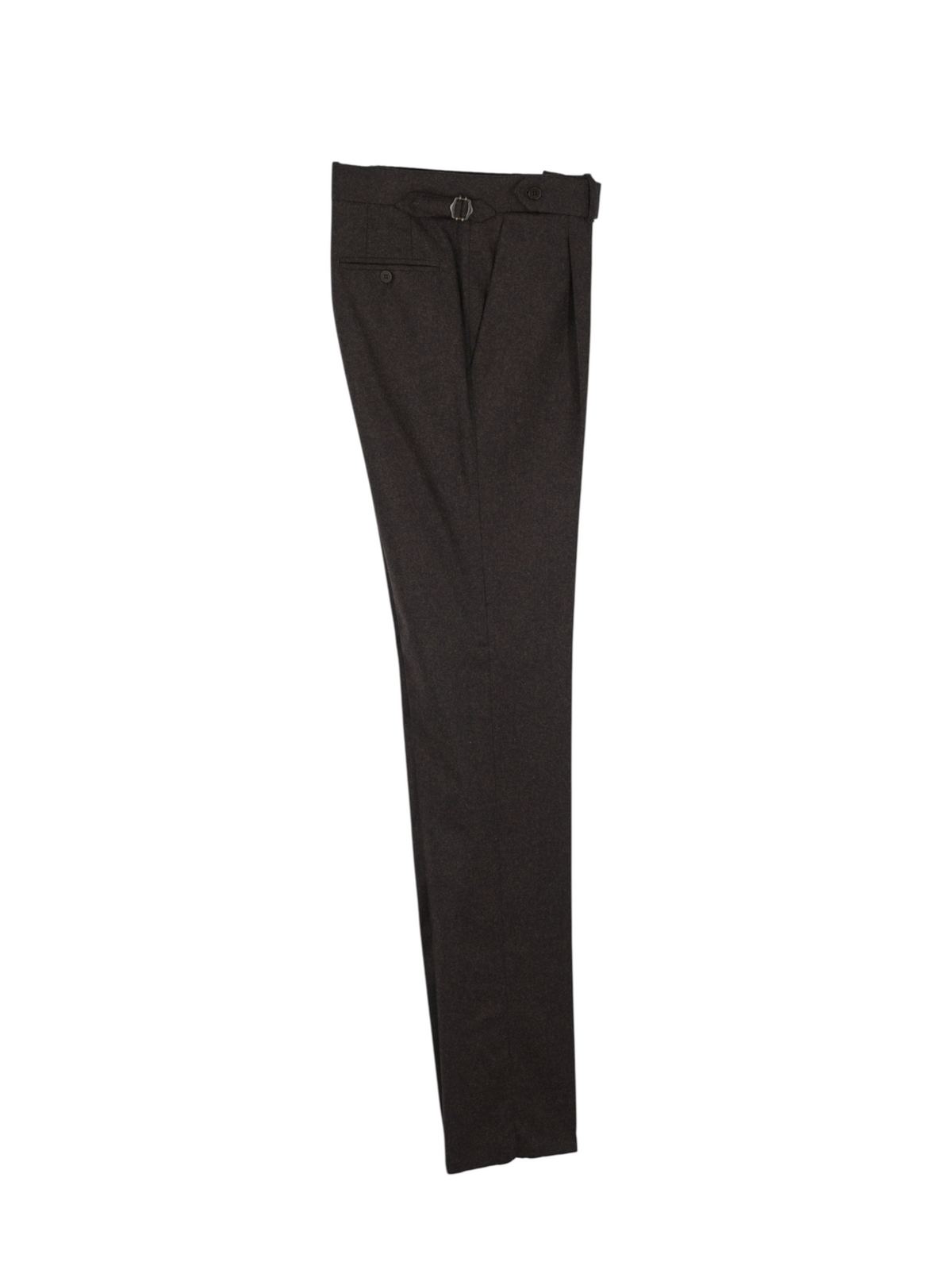 Sartoria Voglio Brown Zignone Vintage Flannel-Wool Sartorial Trousers