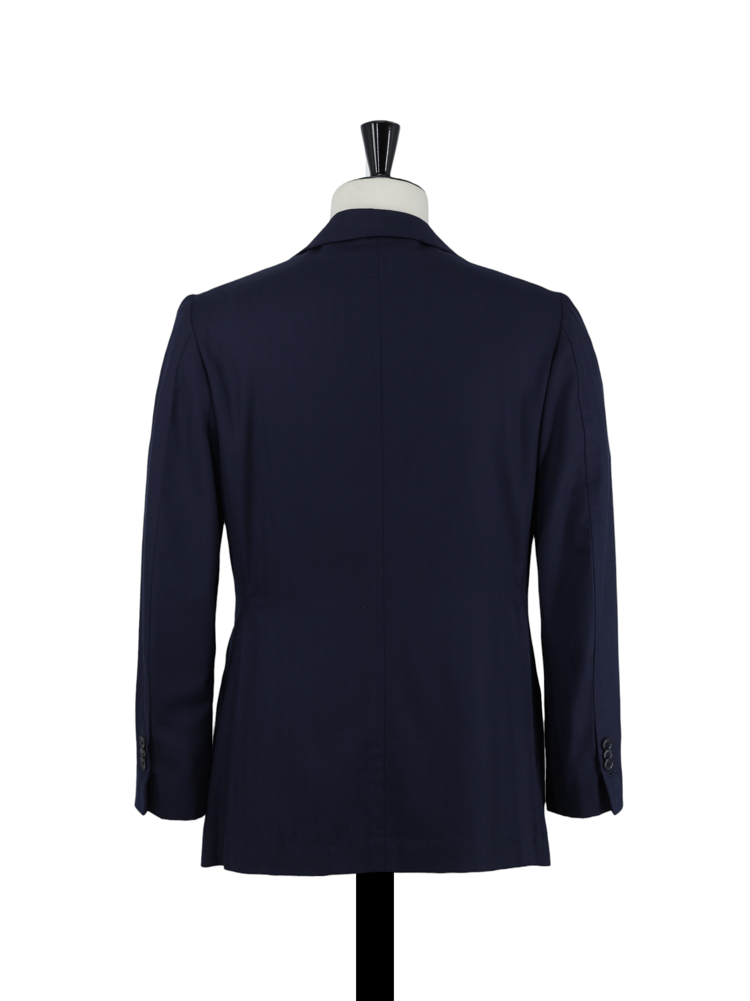 Sciamat Navy Bespoke Extrafine-Wool Herringbone Jacket