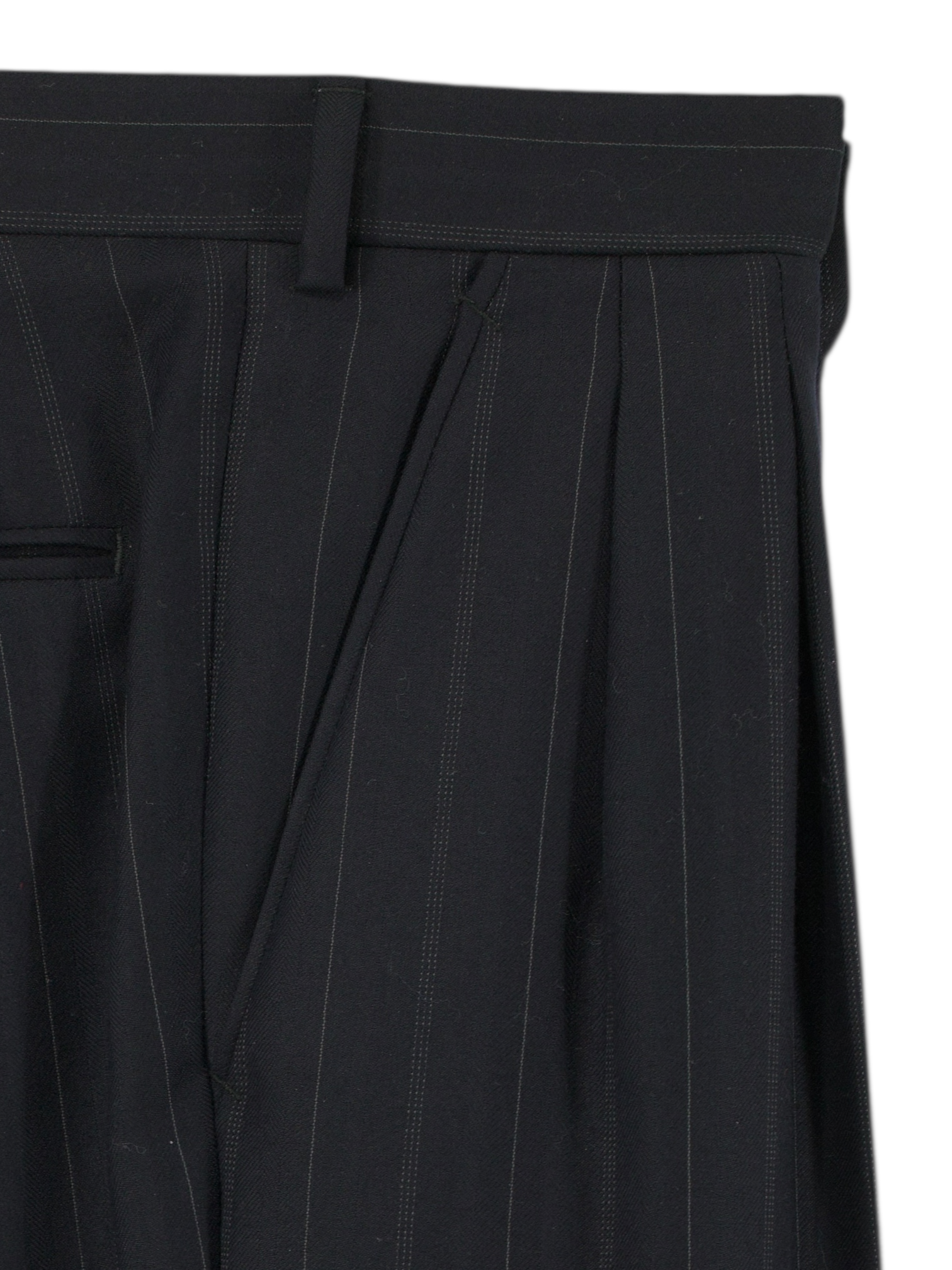 Brioni Navy Vintage Wool Double-Breasted Multi Pinstripe Suit