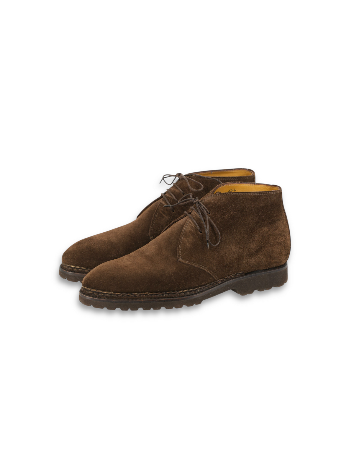 Brand New Bontoni Men’s Suede Boots Bontoni - Desert Soft Black Suede Lug Sole Boot | Mitchell  main image 2