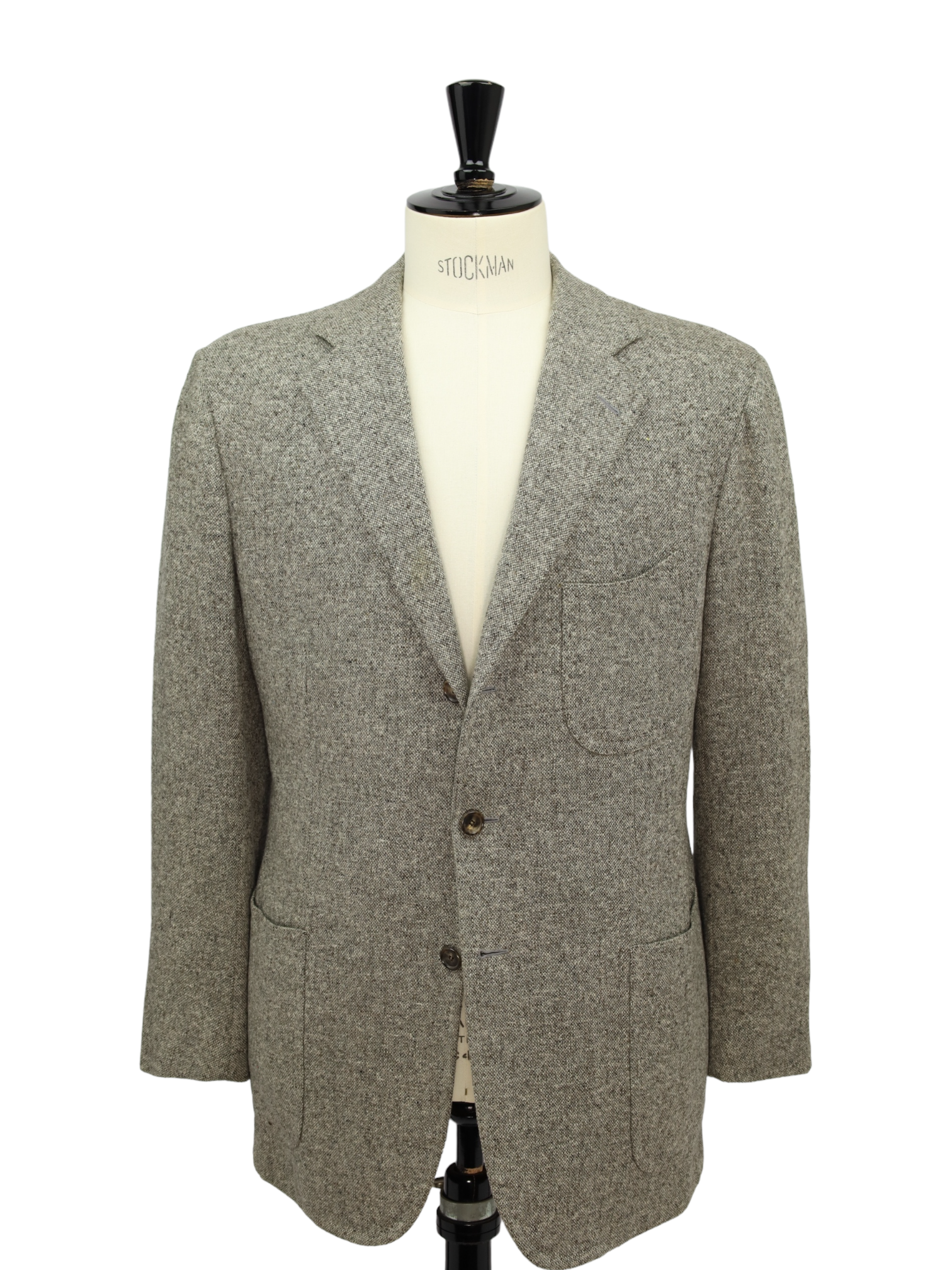 Cesare Attolini Taupe Cashmere Microstructure Jacket
