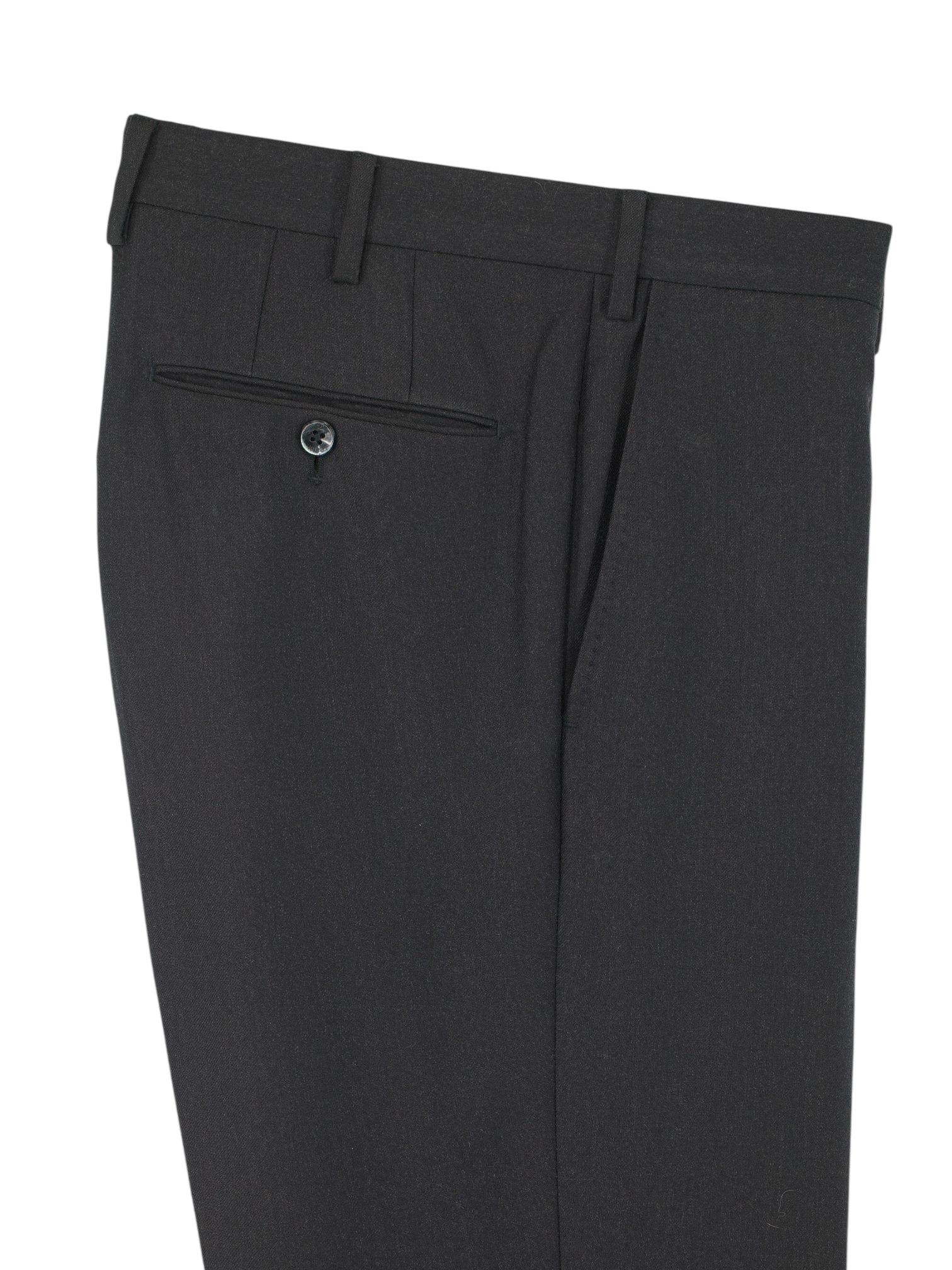 PT01 Dark Grey Wool-Flannel Winter Trousers