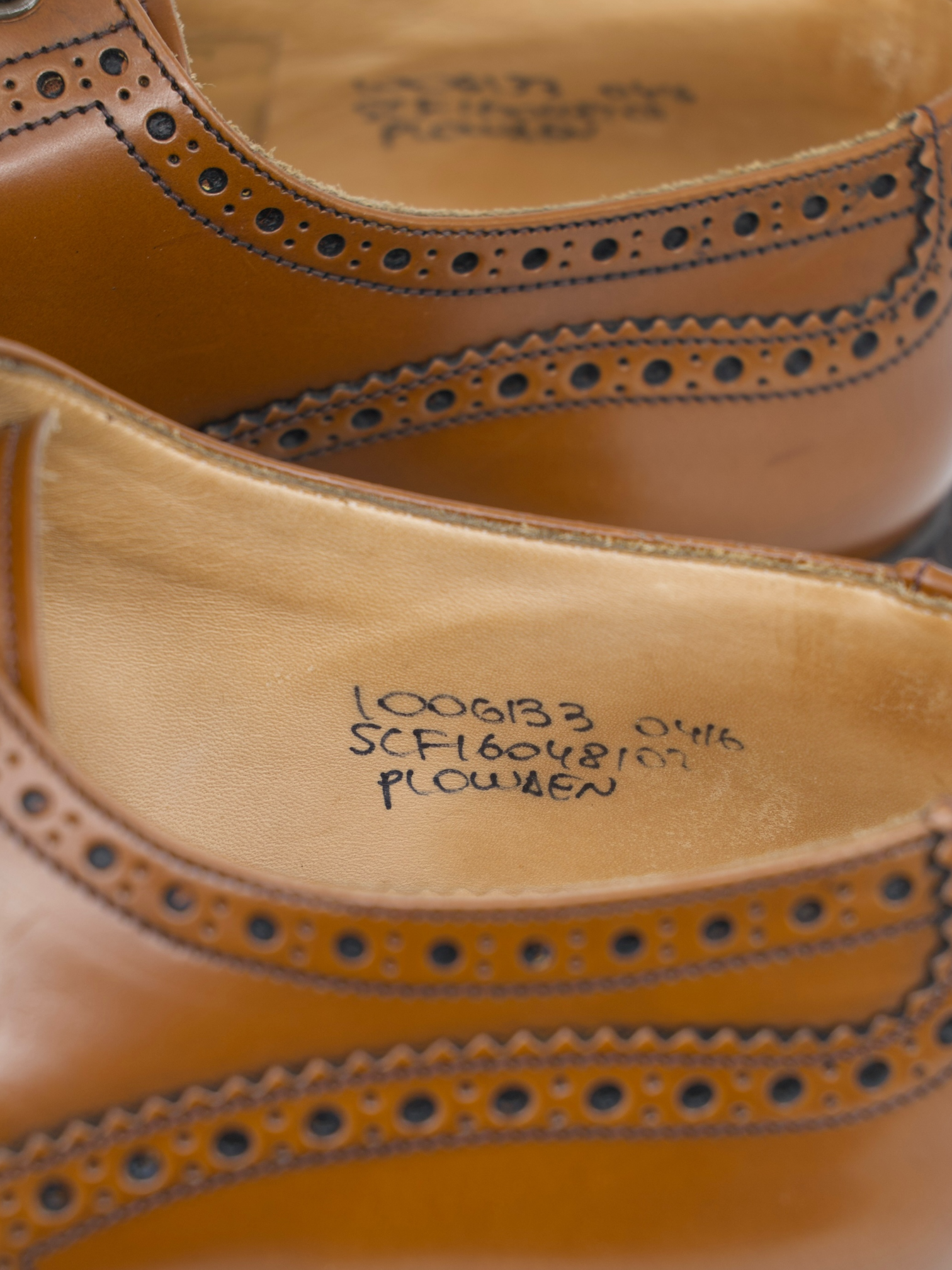 Church's Cognac Brown Plowden Brogue Derby Lace-ups