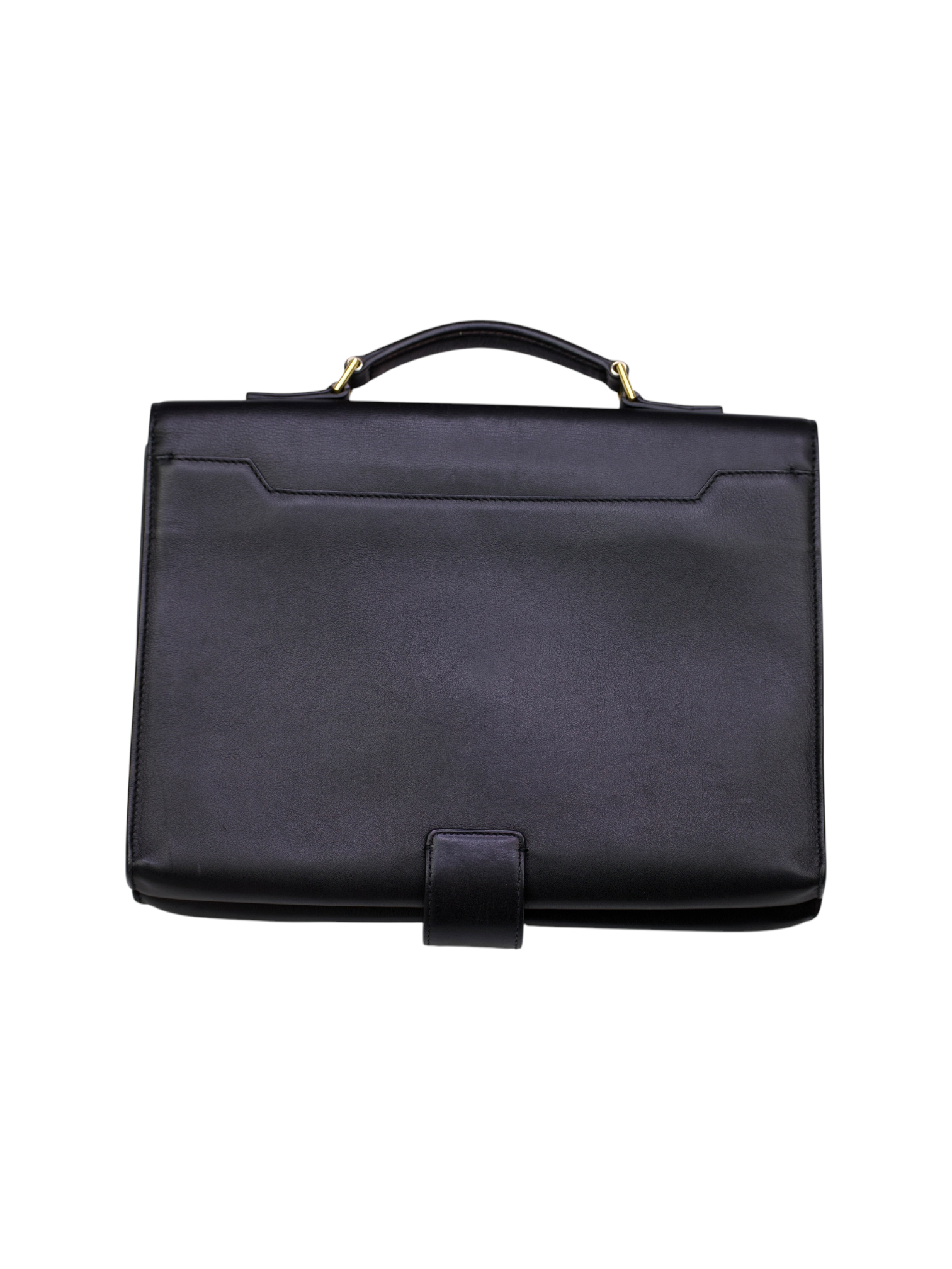Tom Ford Black Calfskin Leather Briefcase