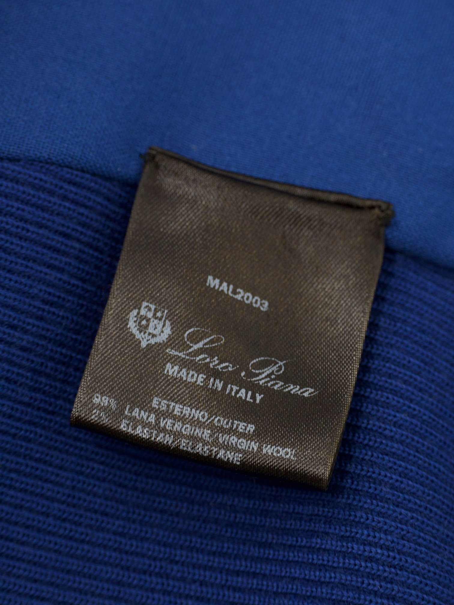Loro Piana Cobalt Blue Wool-Stretch Knitted Vest