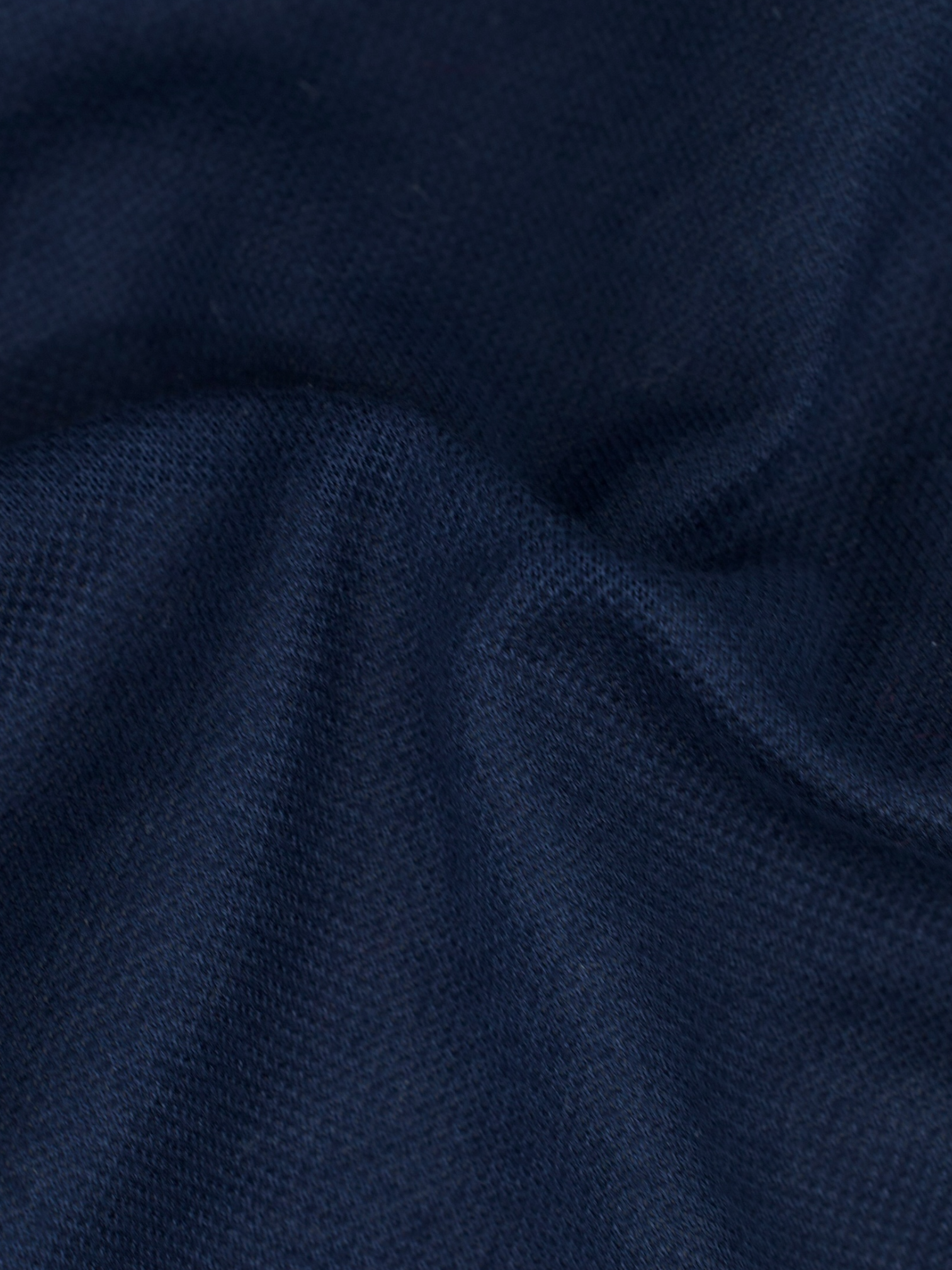 Fray Dark Blue Cotton Piqué Knitted Button-Down Shirt