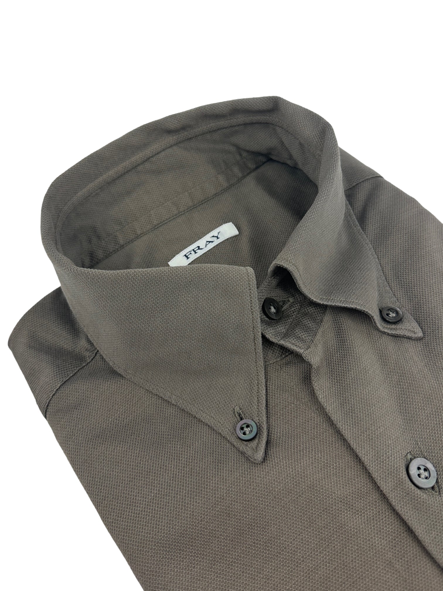 Fray Taupe Piqué Jersey Shirt