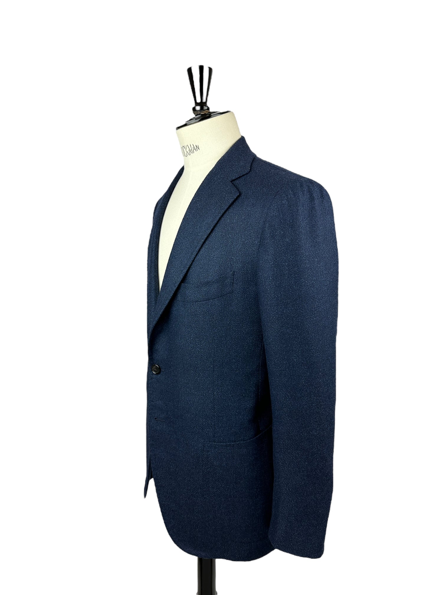 Cesare Attolini Blue Twill Wool & Silk Jacket