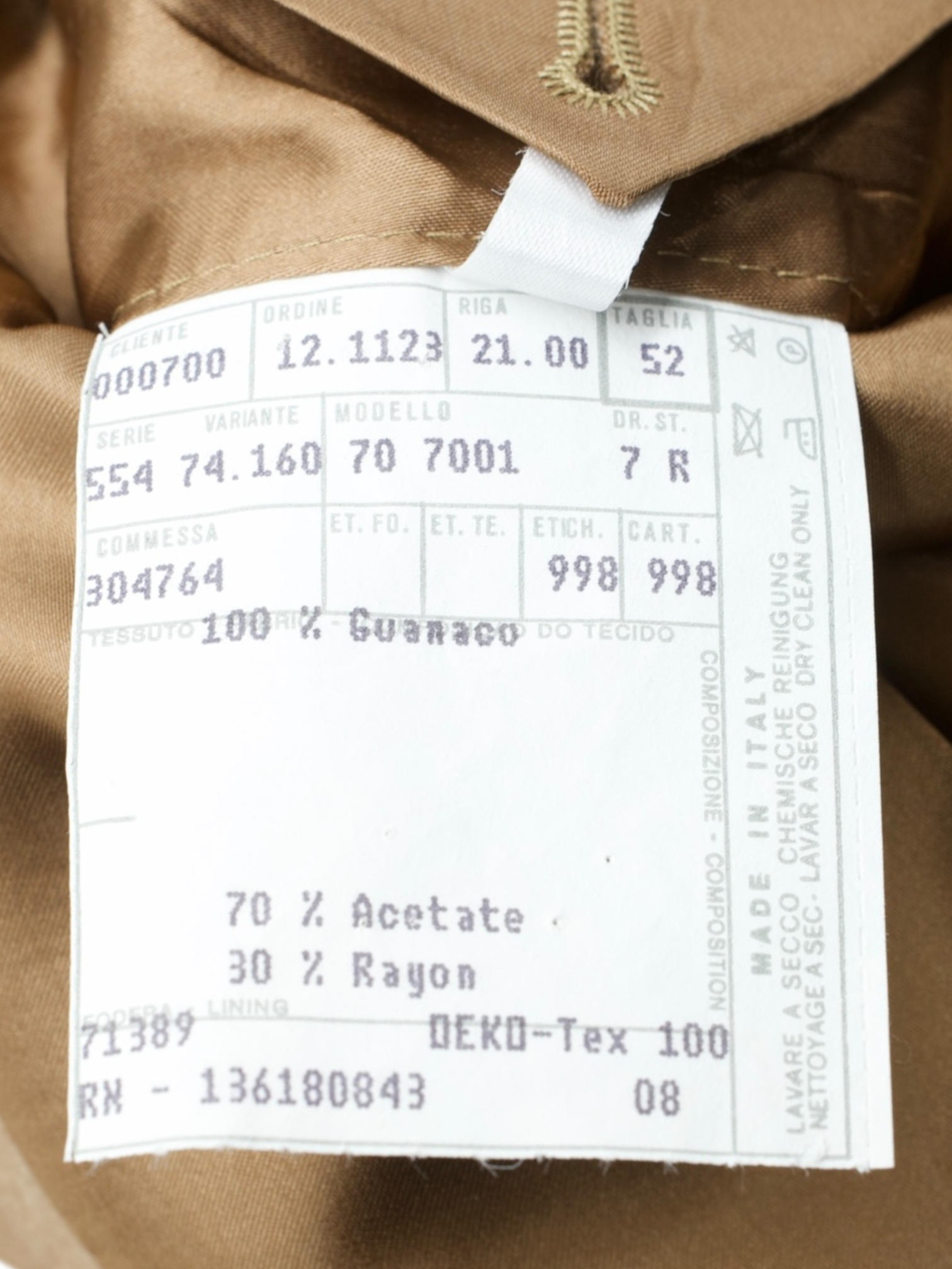 Salvatore Ferragamo Light Brown Guanaco Overcoat