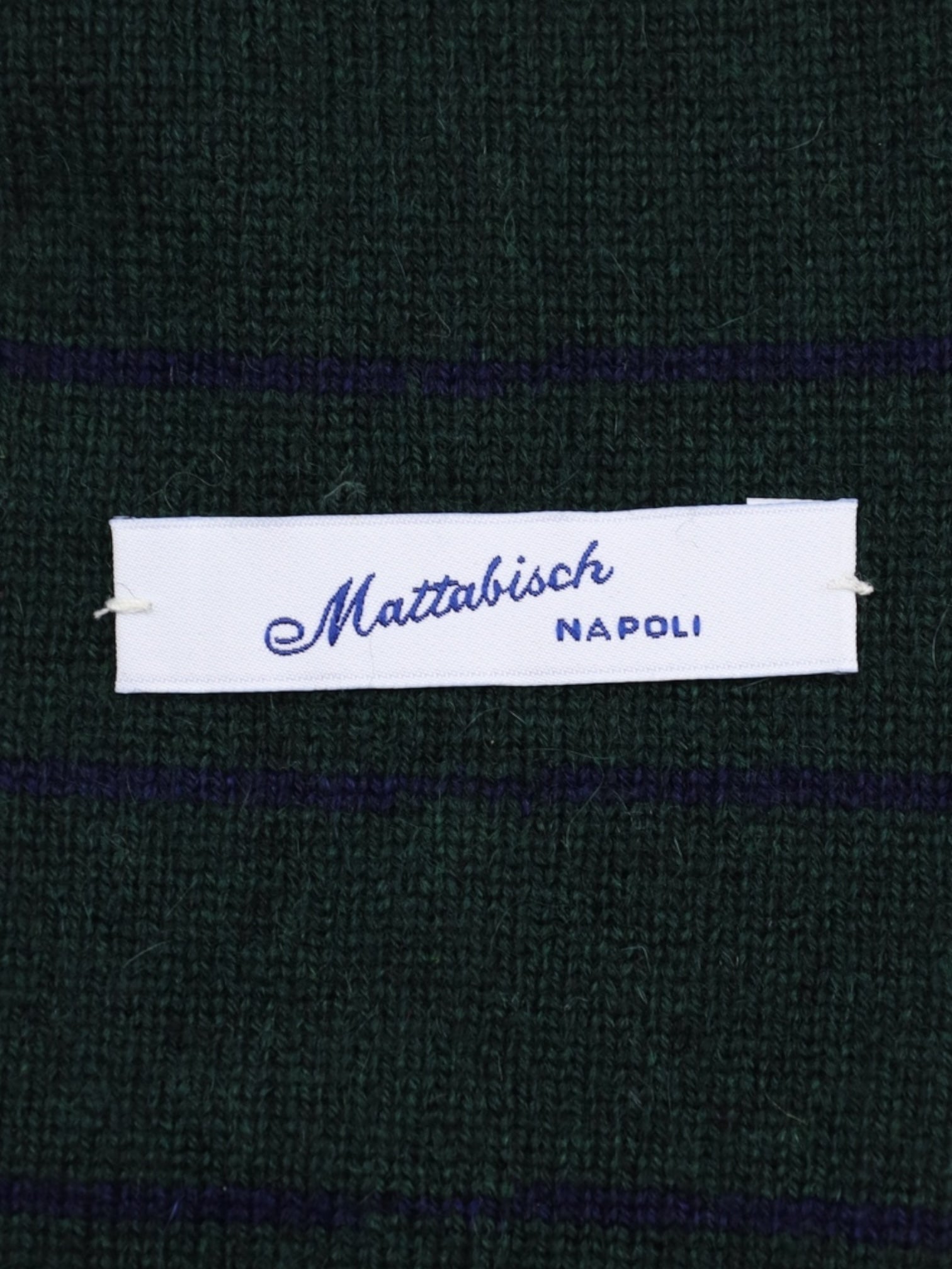 Mattabisch Forest Green Knitted Cashmere Tie