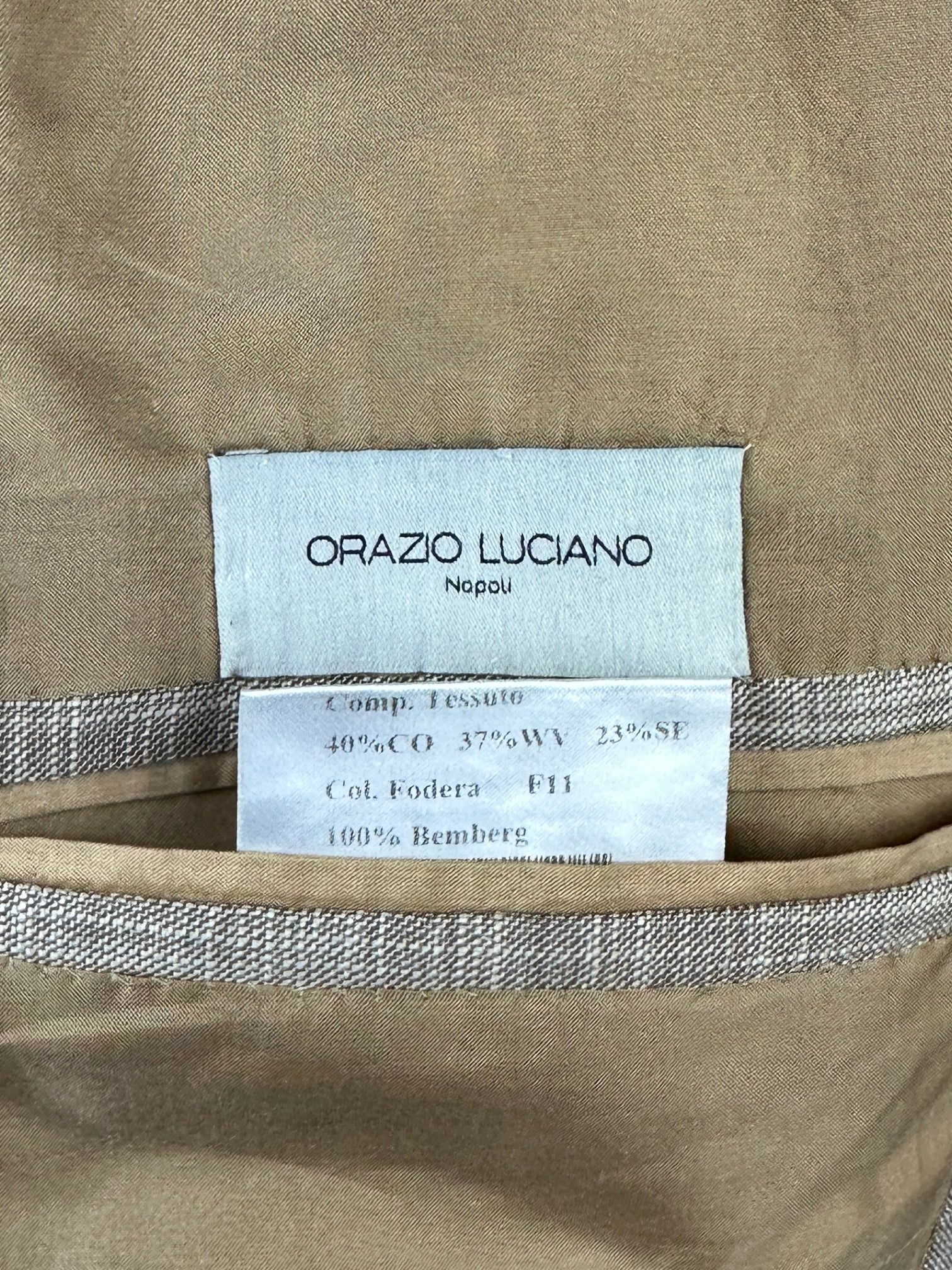 Orazio Luciano Light Brown Double Breasted Jacket