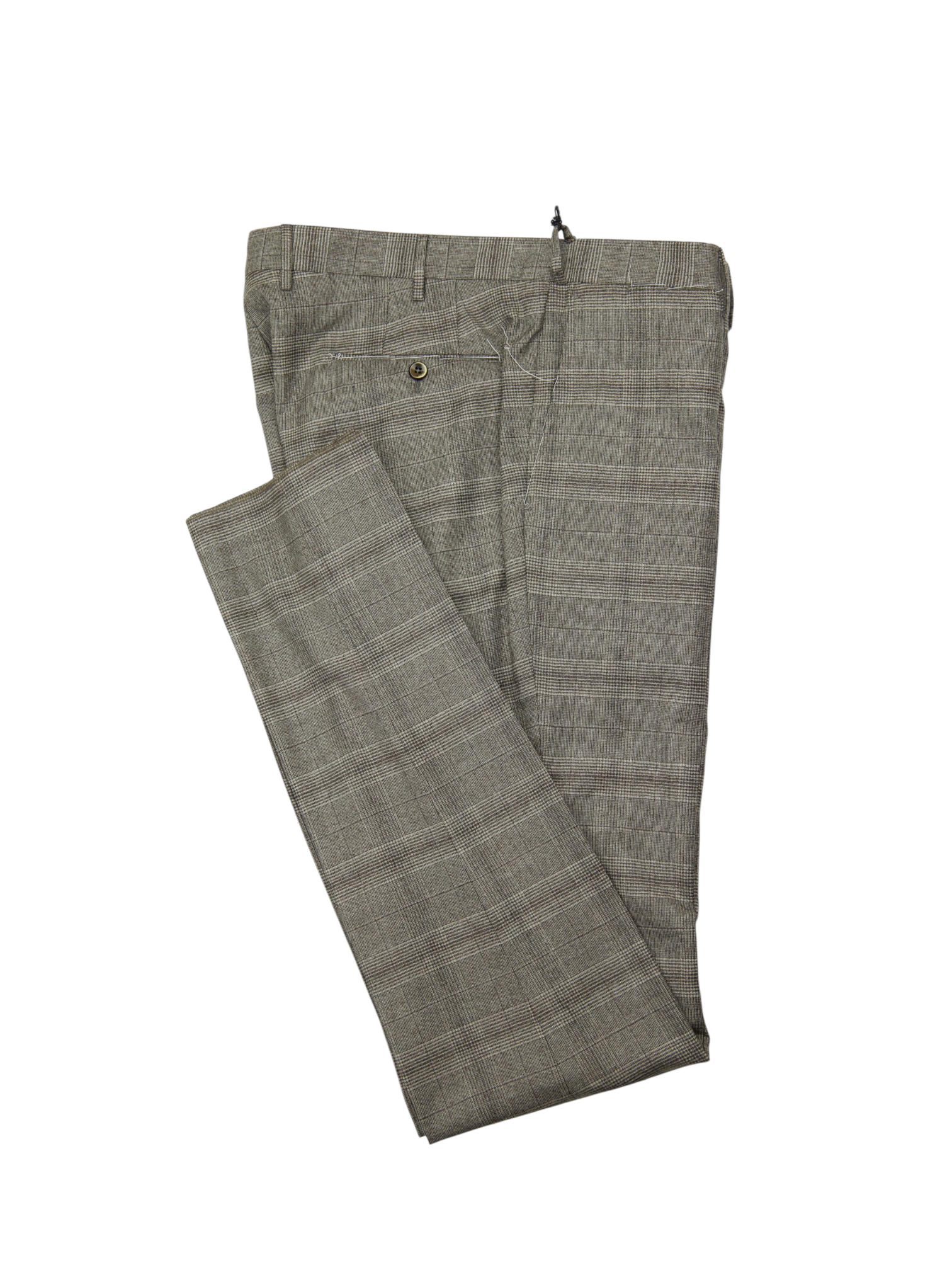PT01 Grey Prince of Wales Trousers