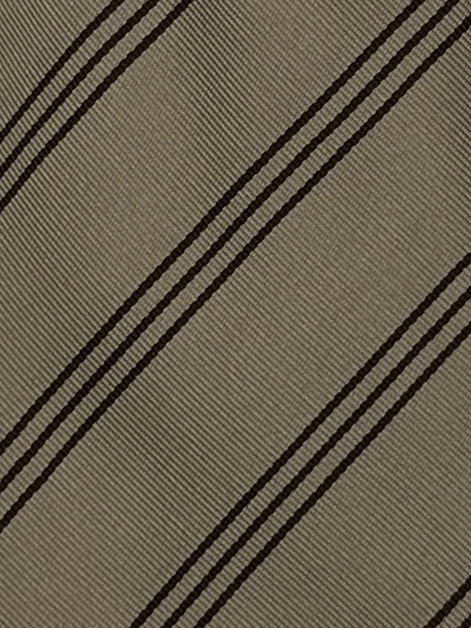 Cesare Attolini Sand Club Stripe Tie
